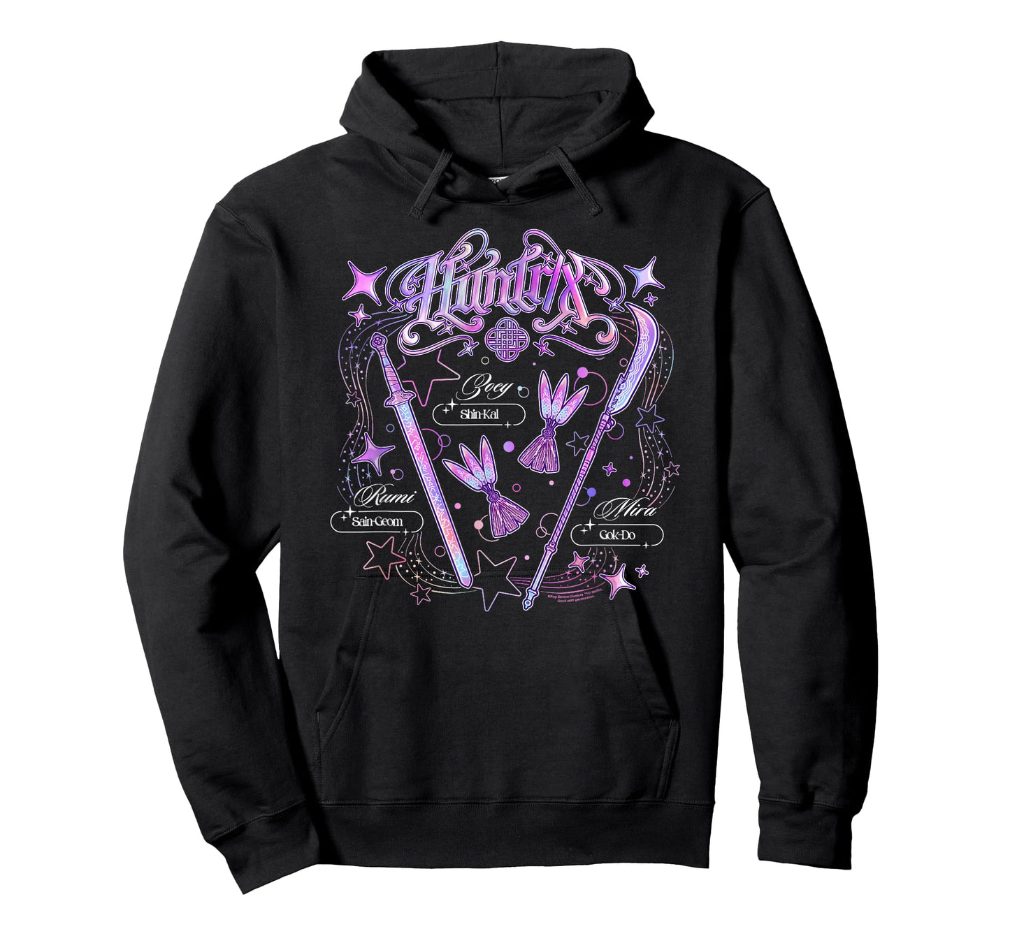 Kpop Demon Hunters Halloween Huntrix Weapons Portrait T-Shirt