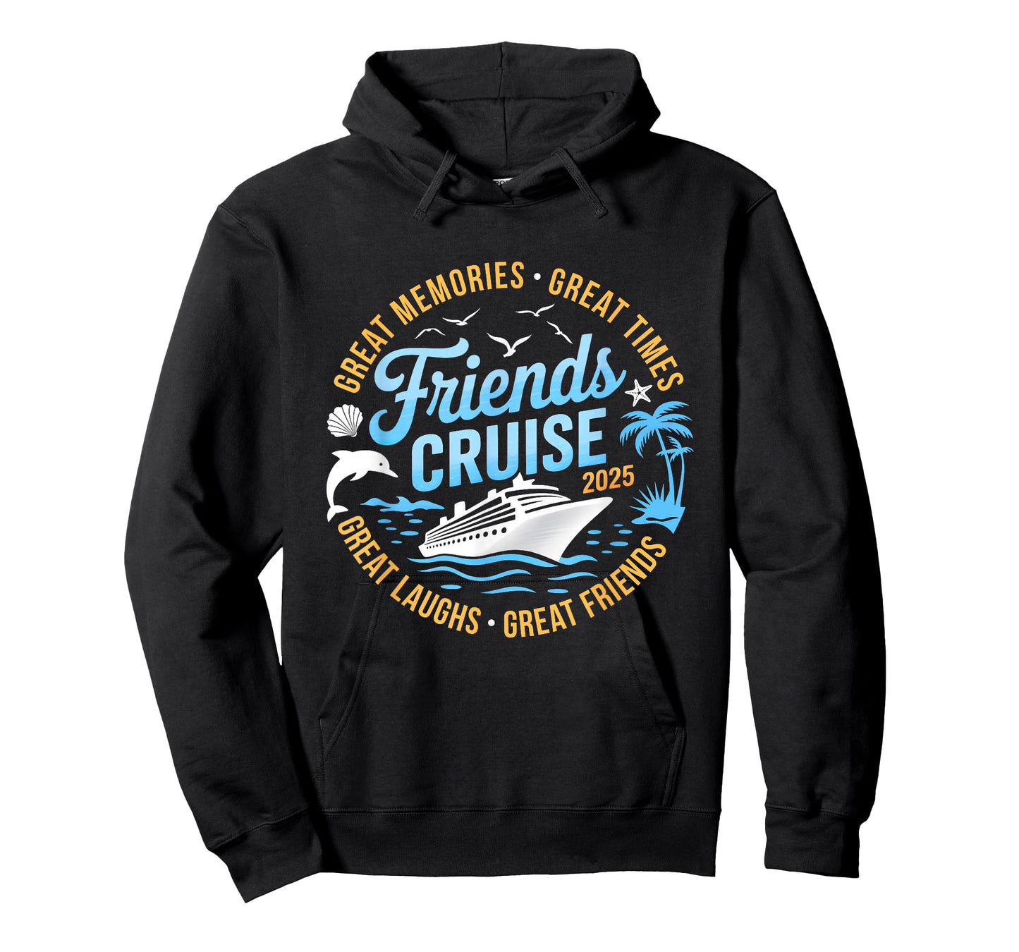 Friends Cruise 2025 Matching Group Vacation Trip Cruising T-Shirt