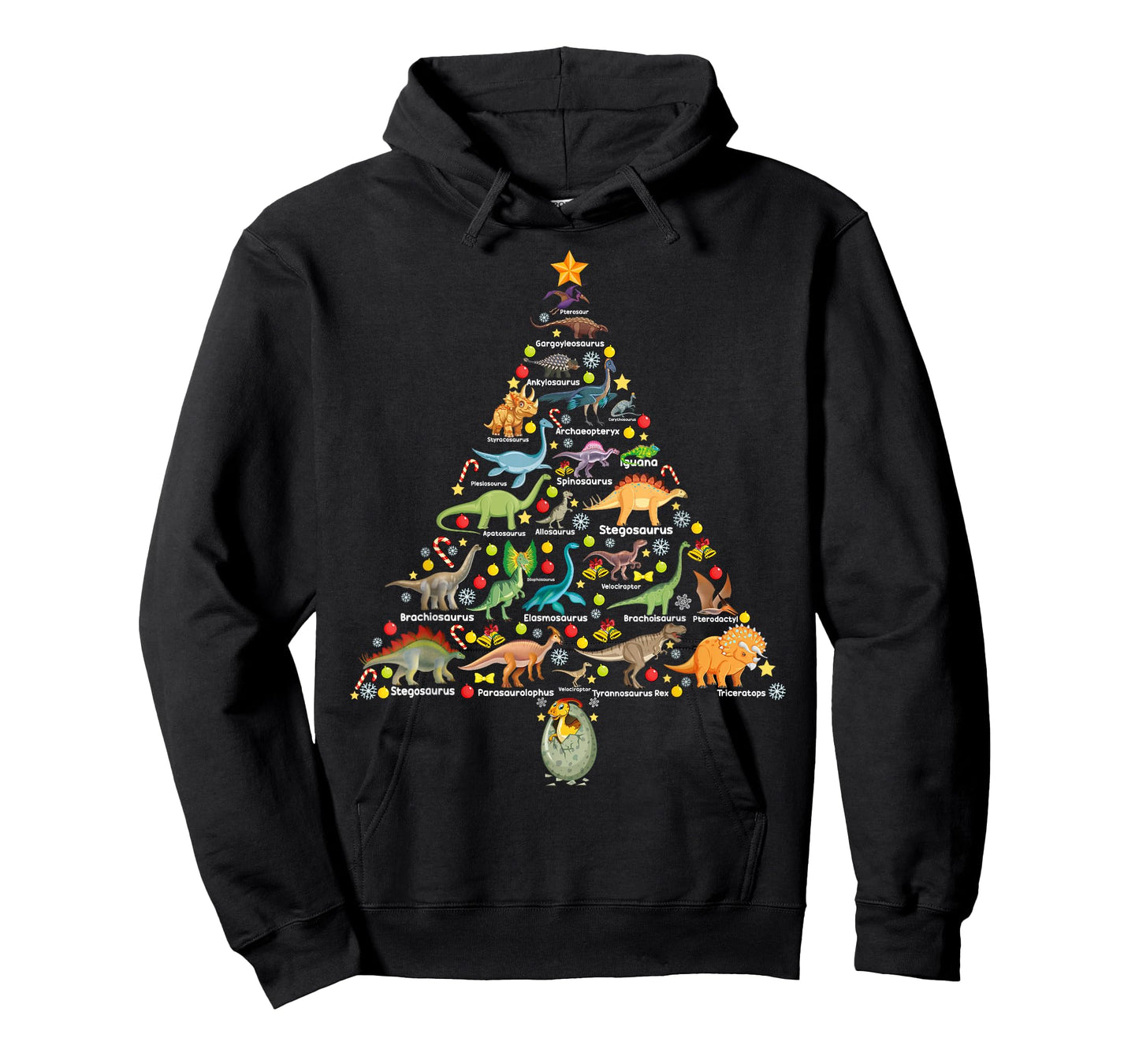 Fanny Dinosaur Christmas Tree Cute Dino Xmas Gifts for Kids T-Shirt