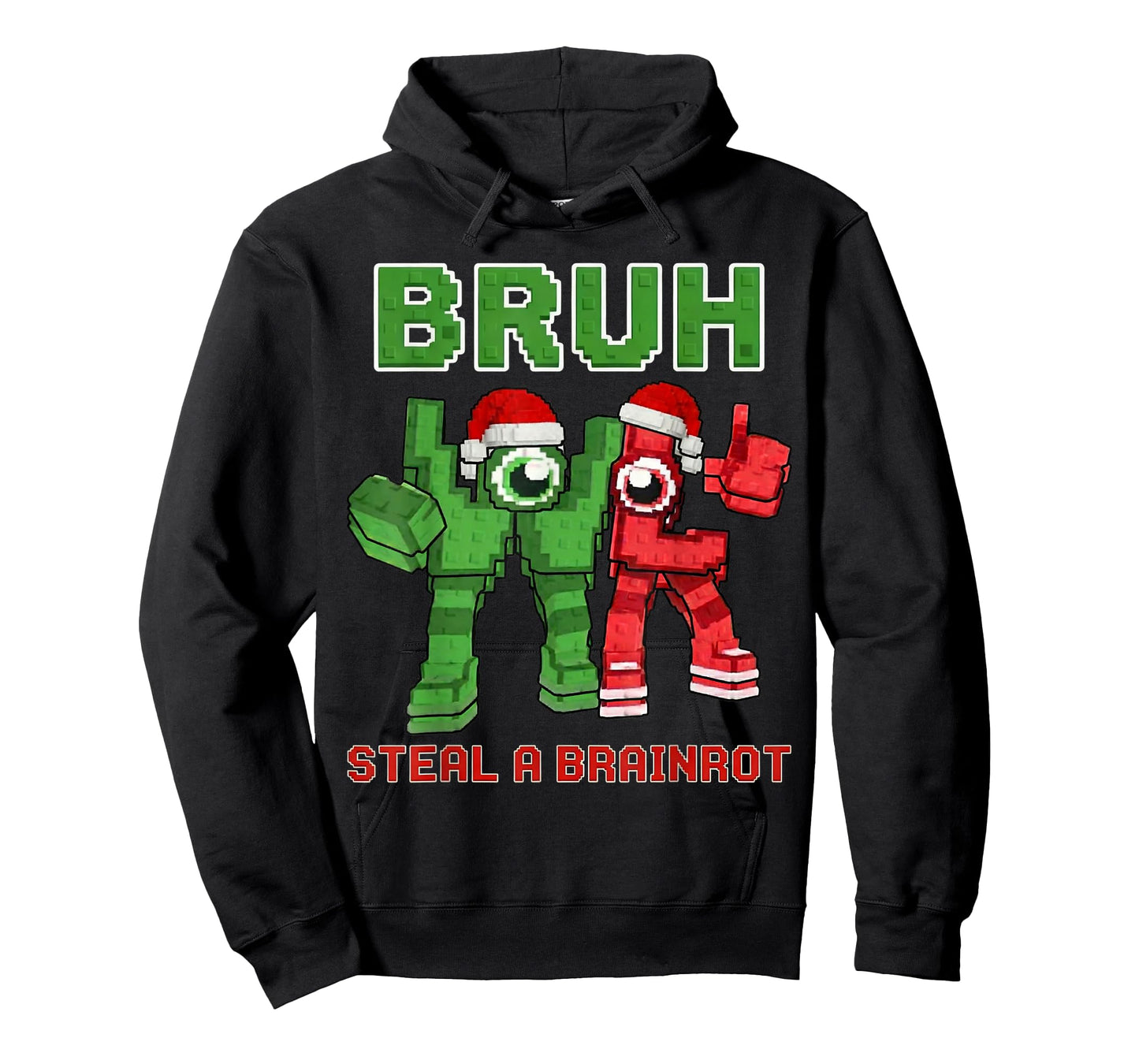 Bruh Steal a Brain Rot Shirt Funny Christmas Brainrot Meme T-Shirt