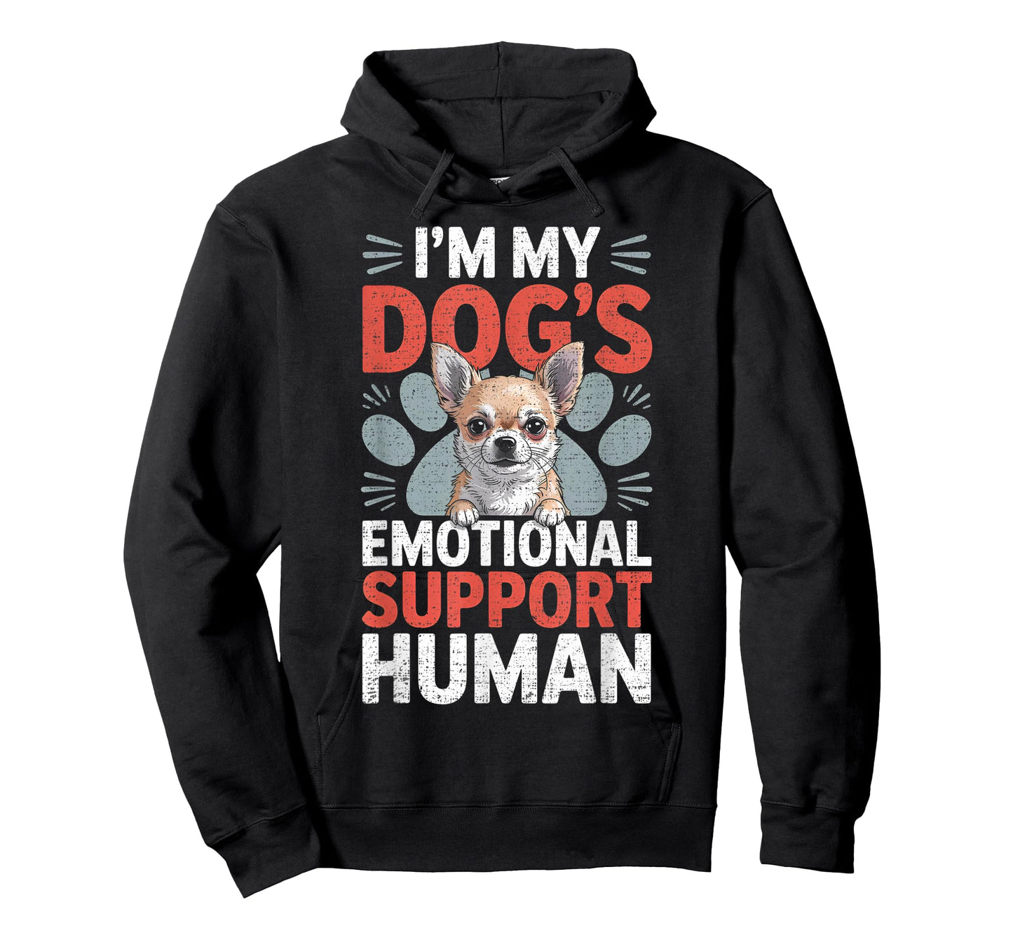 Chihuahua Dog Emotional Support Human T-Shirt