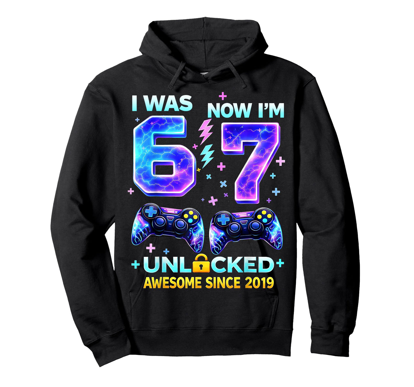 I was 6 Now I’m 7 Gamer Boy Birthday Boys Gifts for Men Kids T-Shirt