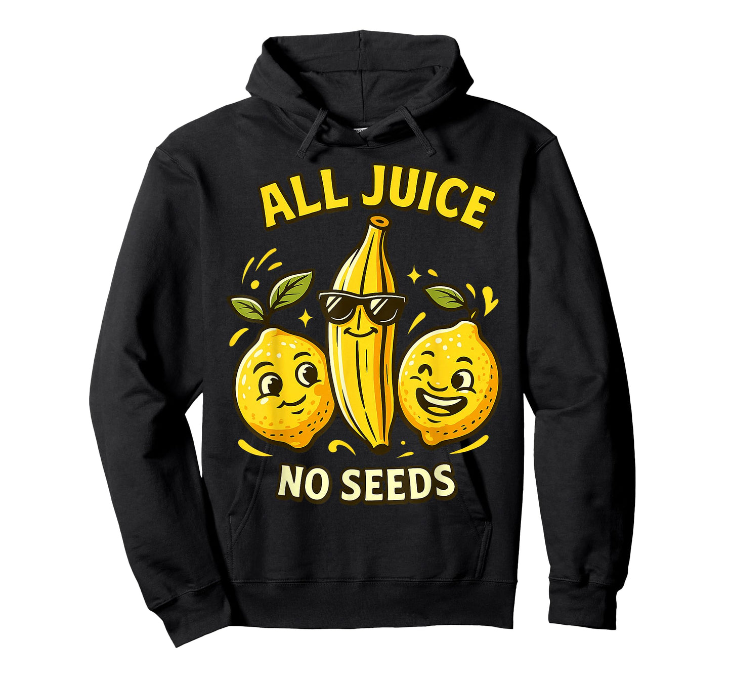 All Juice No Seeds Cool Fruit Cartoon Funny Vasectomy Humor T-Shirt