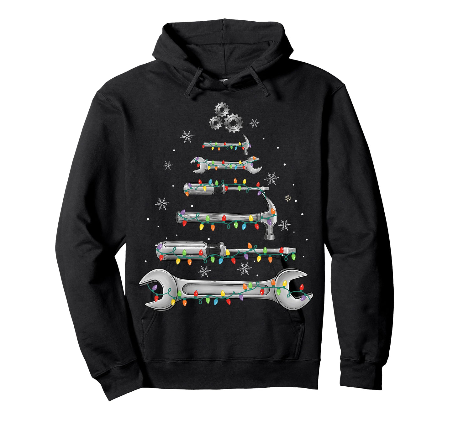 Mechanic Tools Christmas Tree Garage Men Kids Xmas T-Shirt