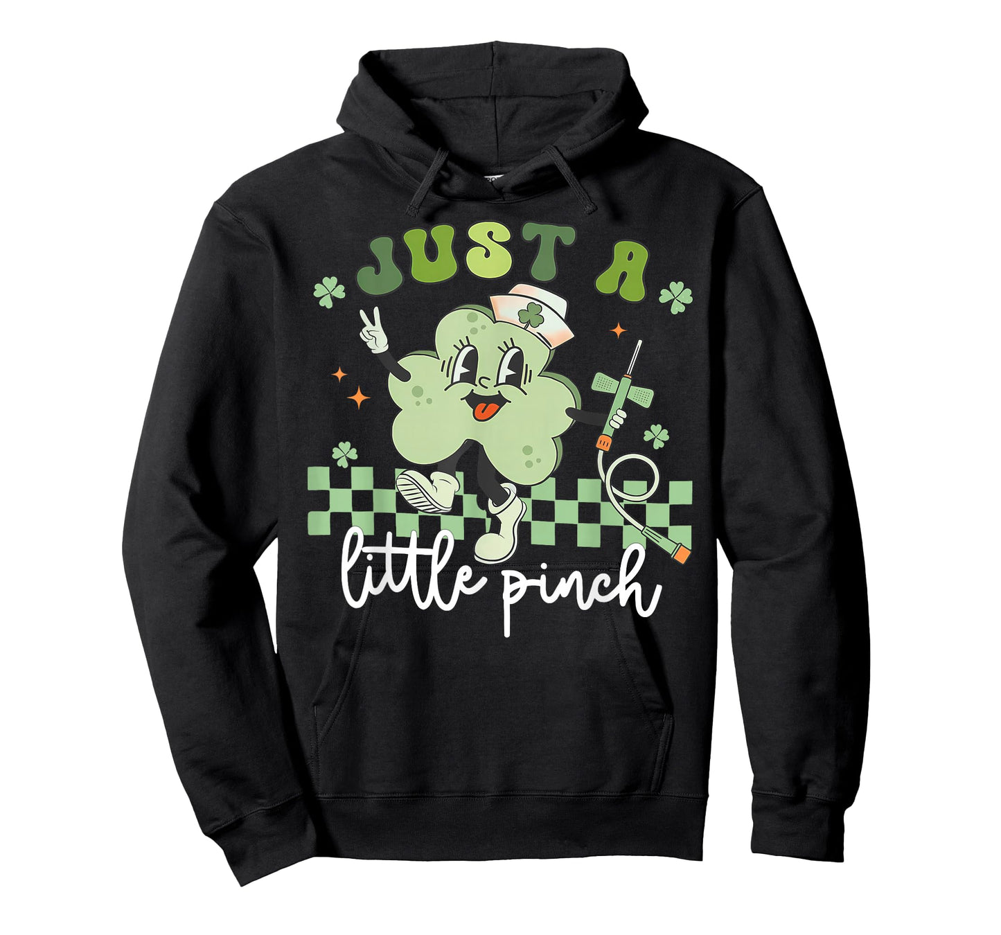 Just a Little Pinch Phlebotomist Nurse Shamrock Patricks Day T-Shirt