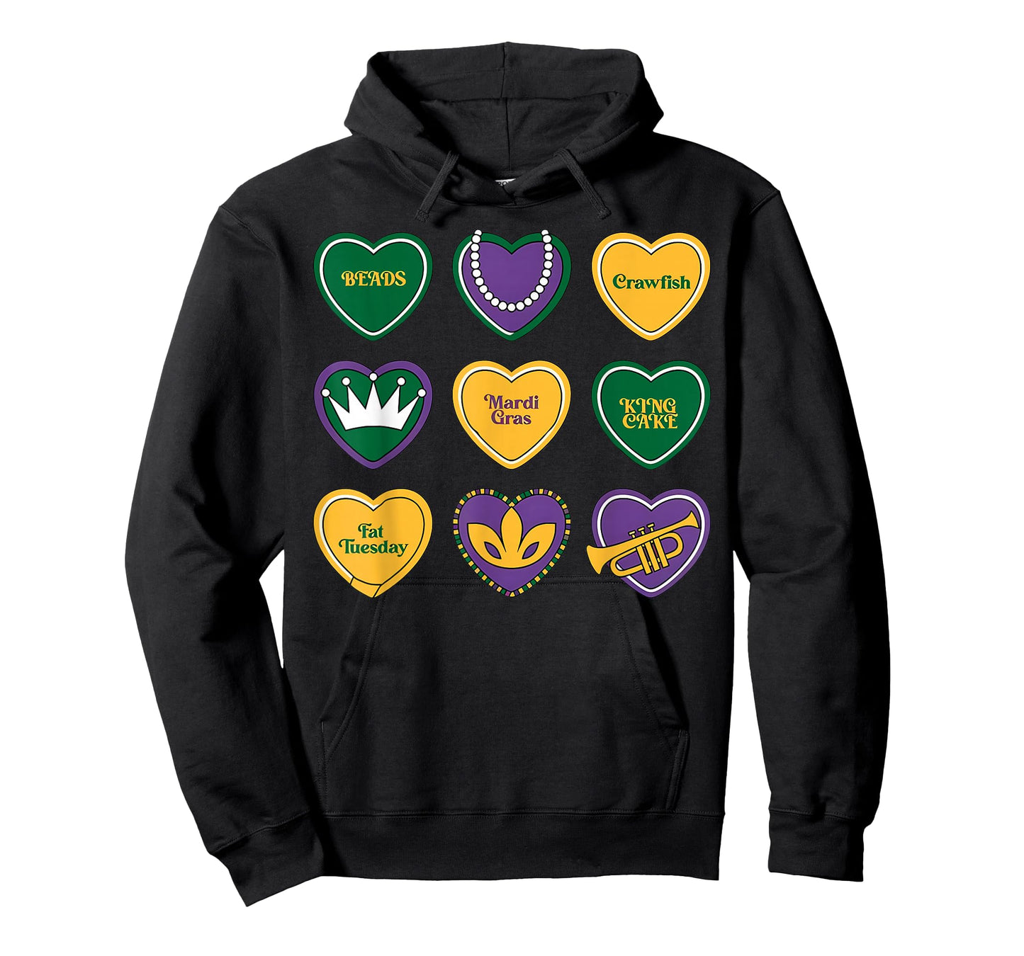 Mardi Gras Conversation Heart Candy Festival New Orleans T-Shirt