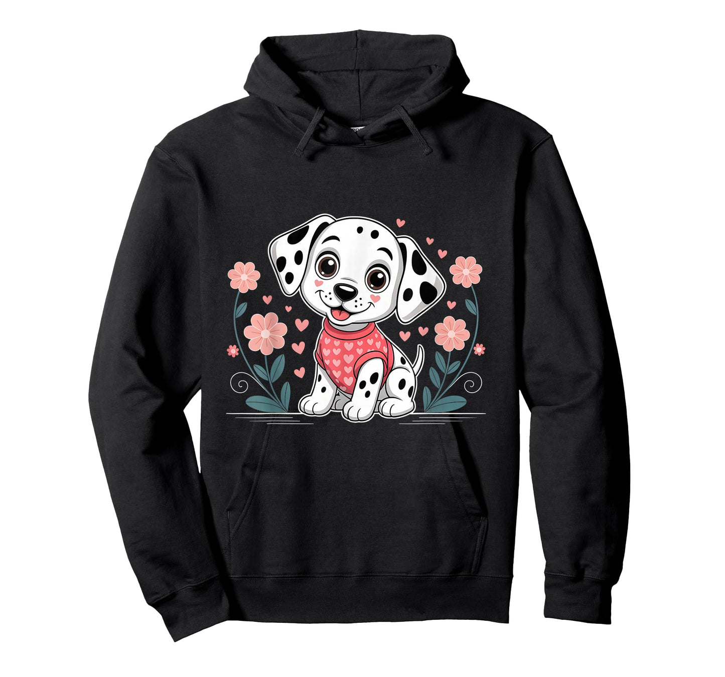 Cute Dalmatian Valentines Day Dog Lover Heart T-Shirt