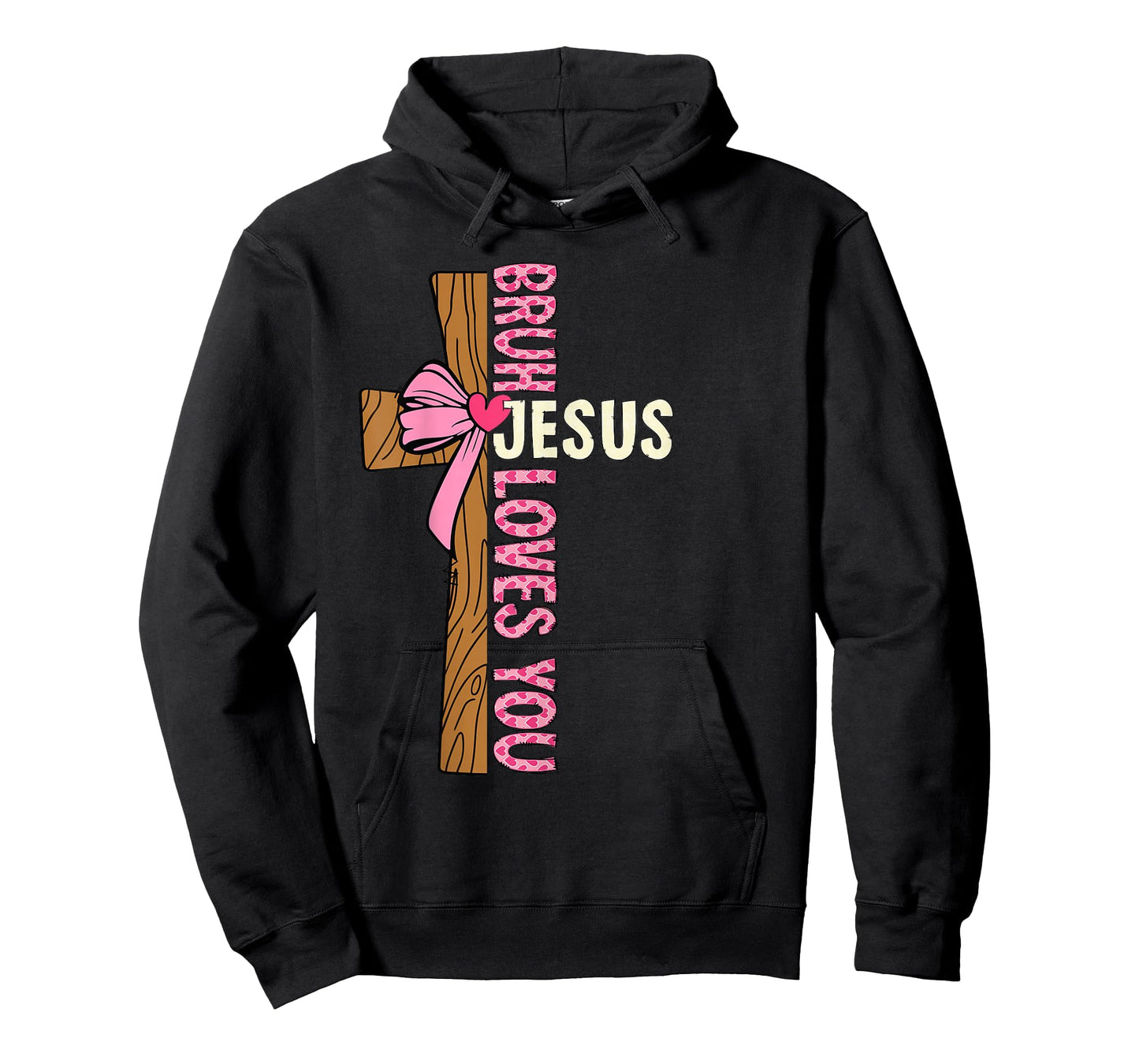 Religious Christian Girl Teens Kids Bruh Jesus Loves You T-Shirt
