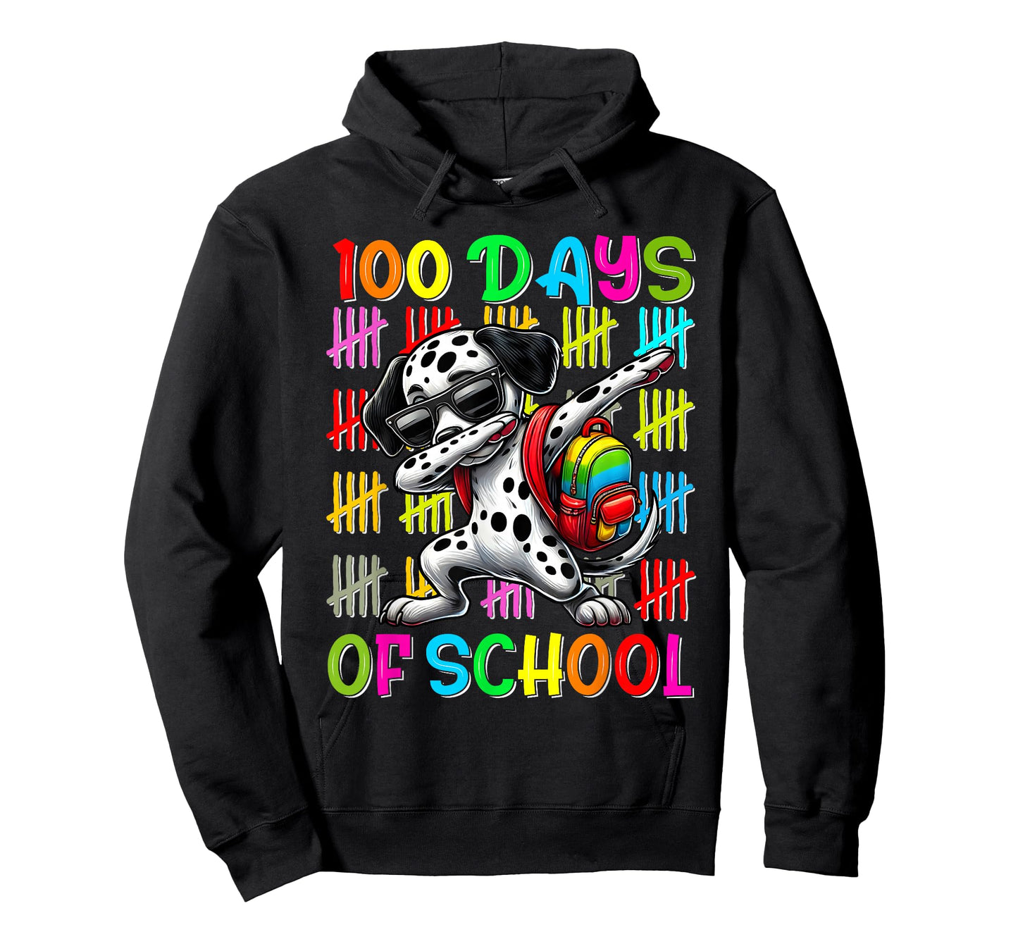 100 Days of School Dalmatian 100 Days Smarter Dalmatian T-Shirt