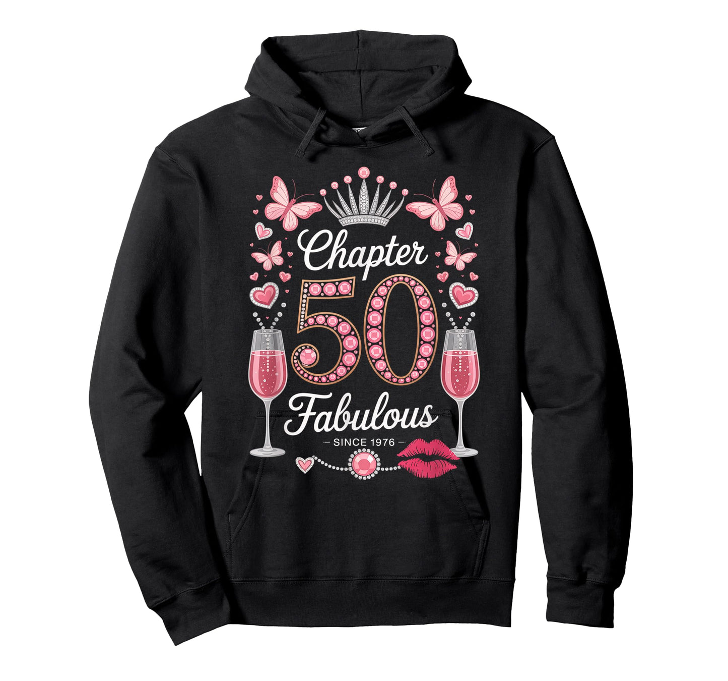 Chapter 50 Fabulous Since 1976 50-Year-Old Gift 50th Bday T-Shirt