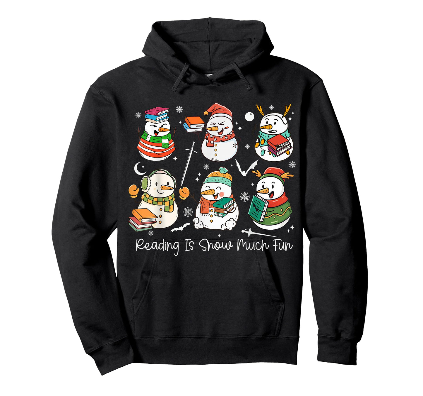 Reading is Snow Much Fun Cute Snowman Book Lover Christmas T-Shirt