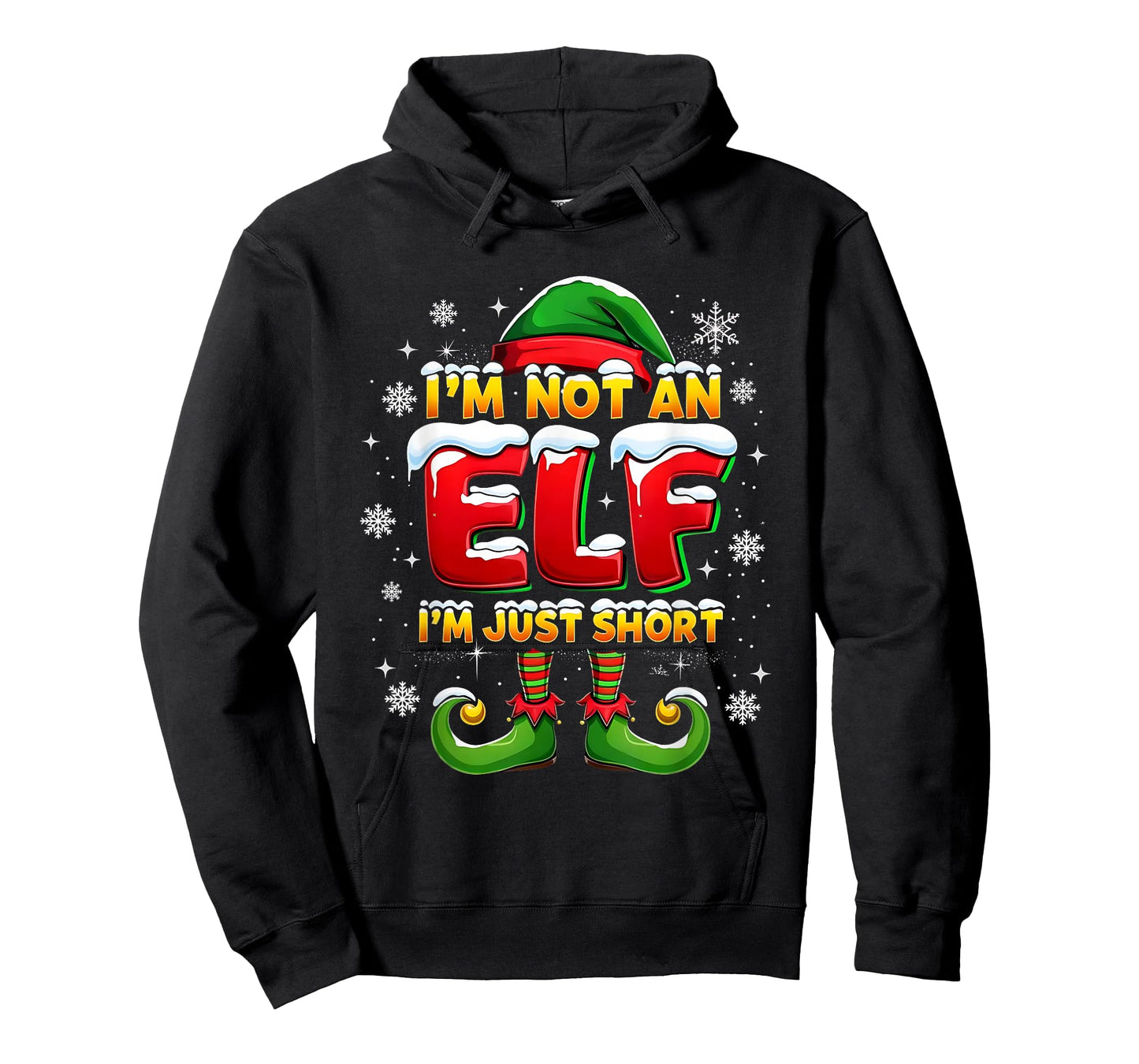 I’m Not an Elf I am Just Short Funny Christmas T-Shirt