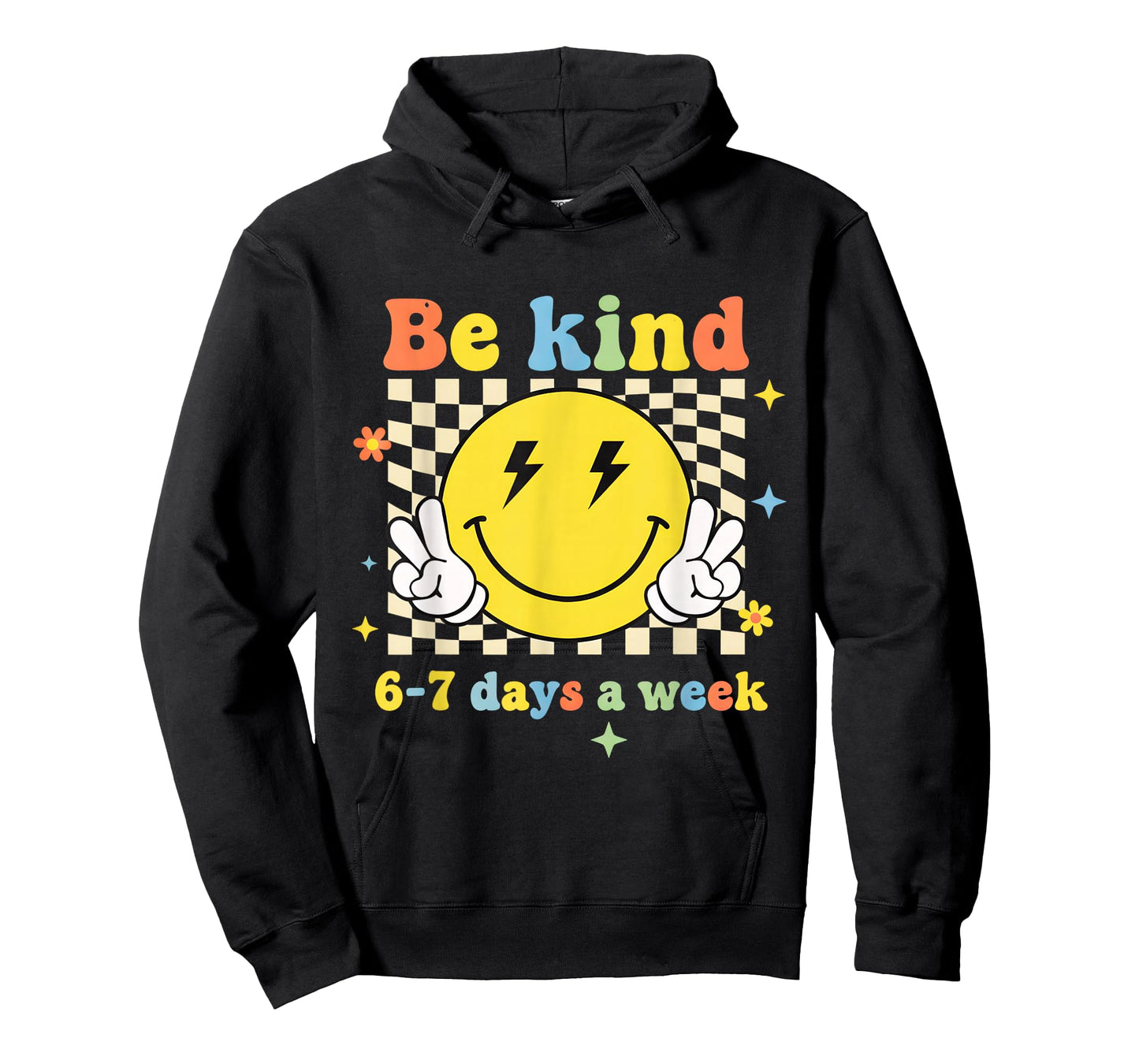 Be Kind 6-7 Days A Week Retro Groovy Six Seven 6 7 Meme T-Shirt