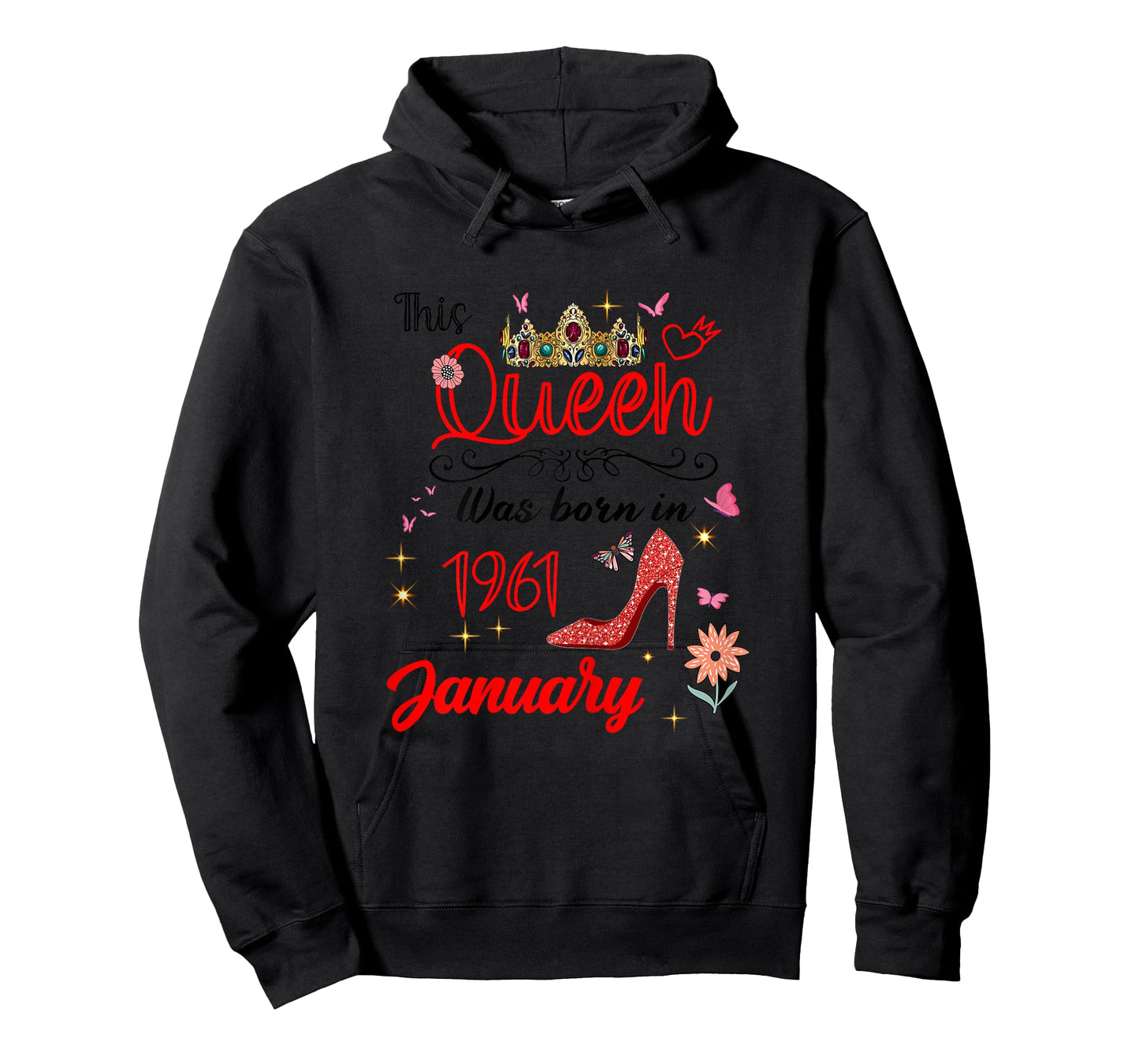 January 1961 Birthday This Queen was Born in January 1961 T-Shirt