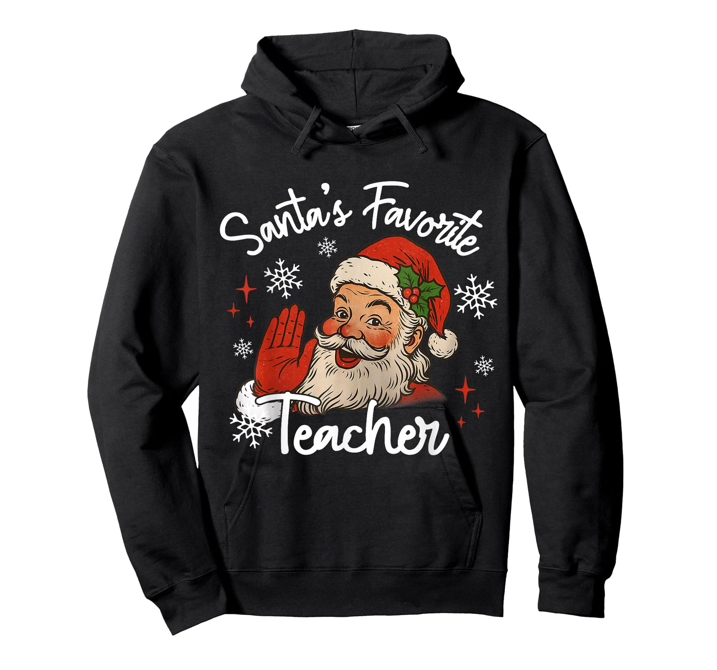 Santa's Favorite Teacher Funny Christmas Xmas Santa Claus PJ T-Shirt