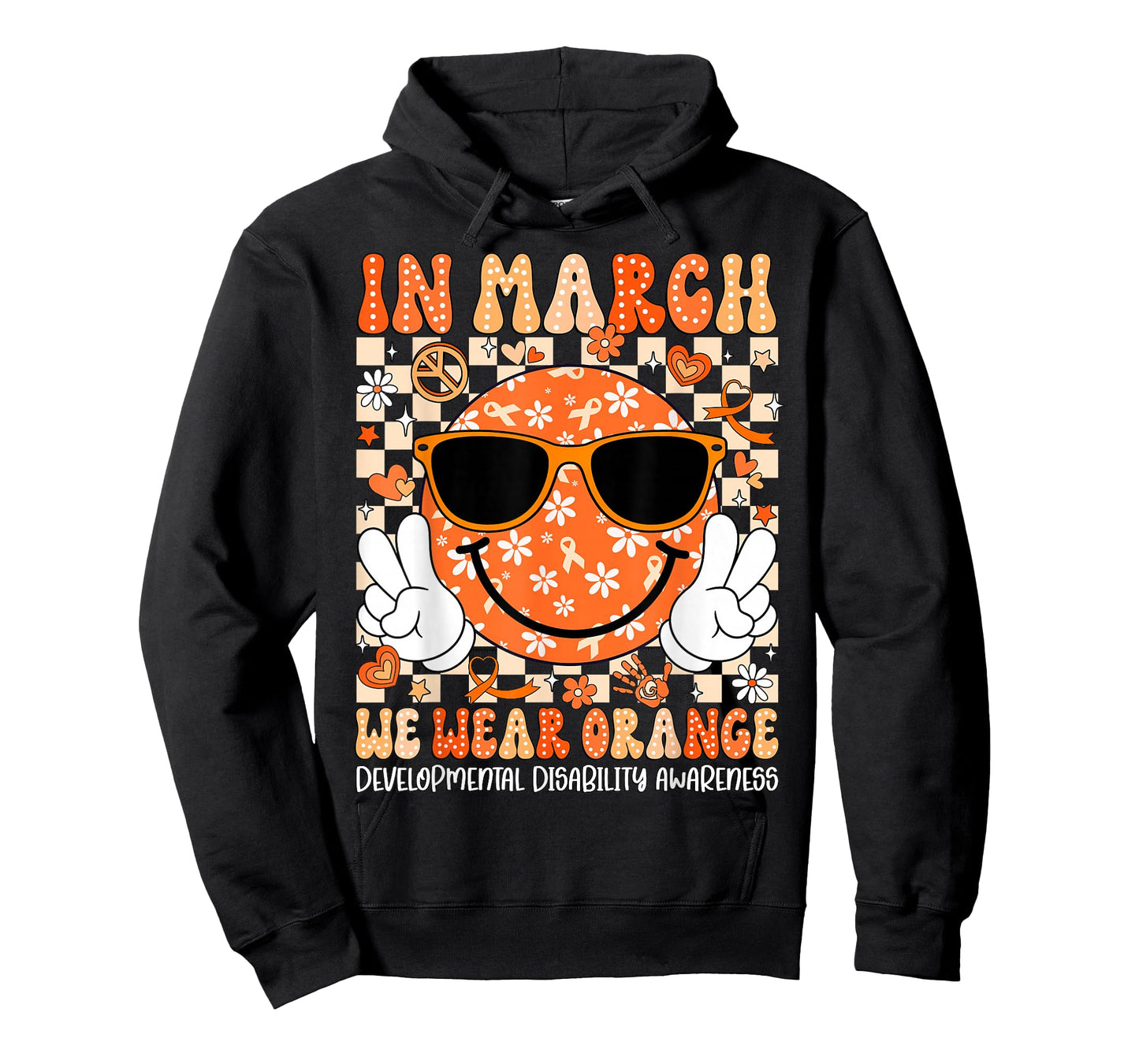 in March We Wear Orange Developmental Disability Awareness T-Shirt