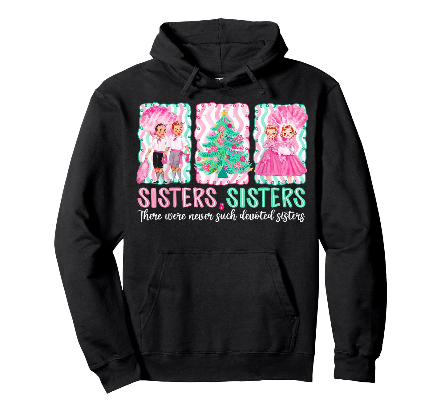 Devoted Sisters Merry Christmas White Xmas Pajamas Holiday T-Shirt
