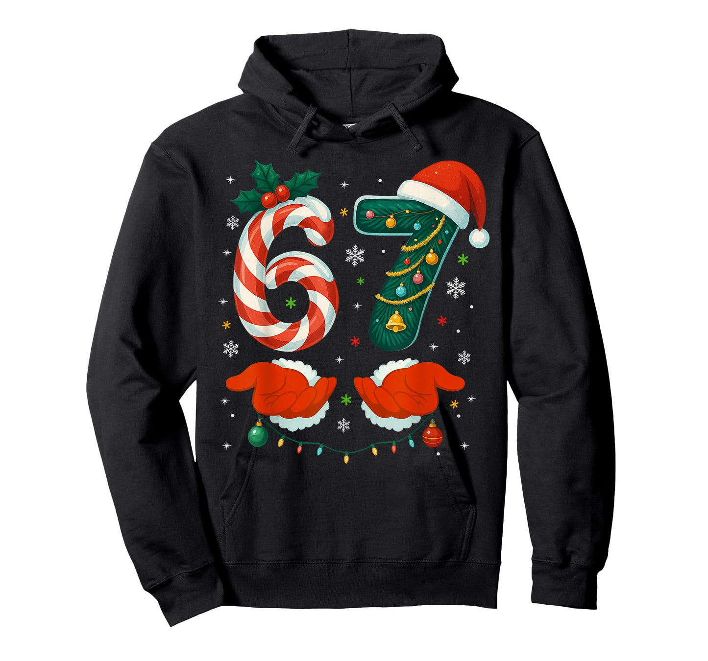 67 Six Seven 6 7 Meme Xmas Custome Couple Christmas Matching T-Shirt