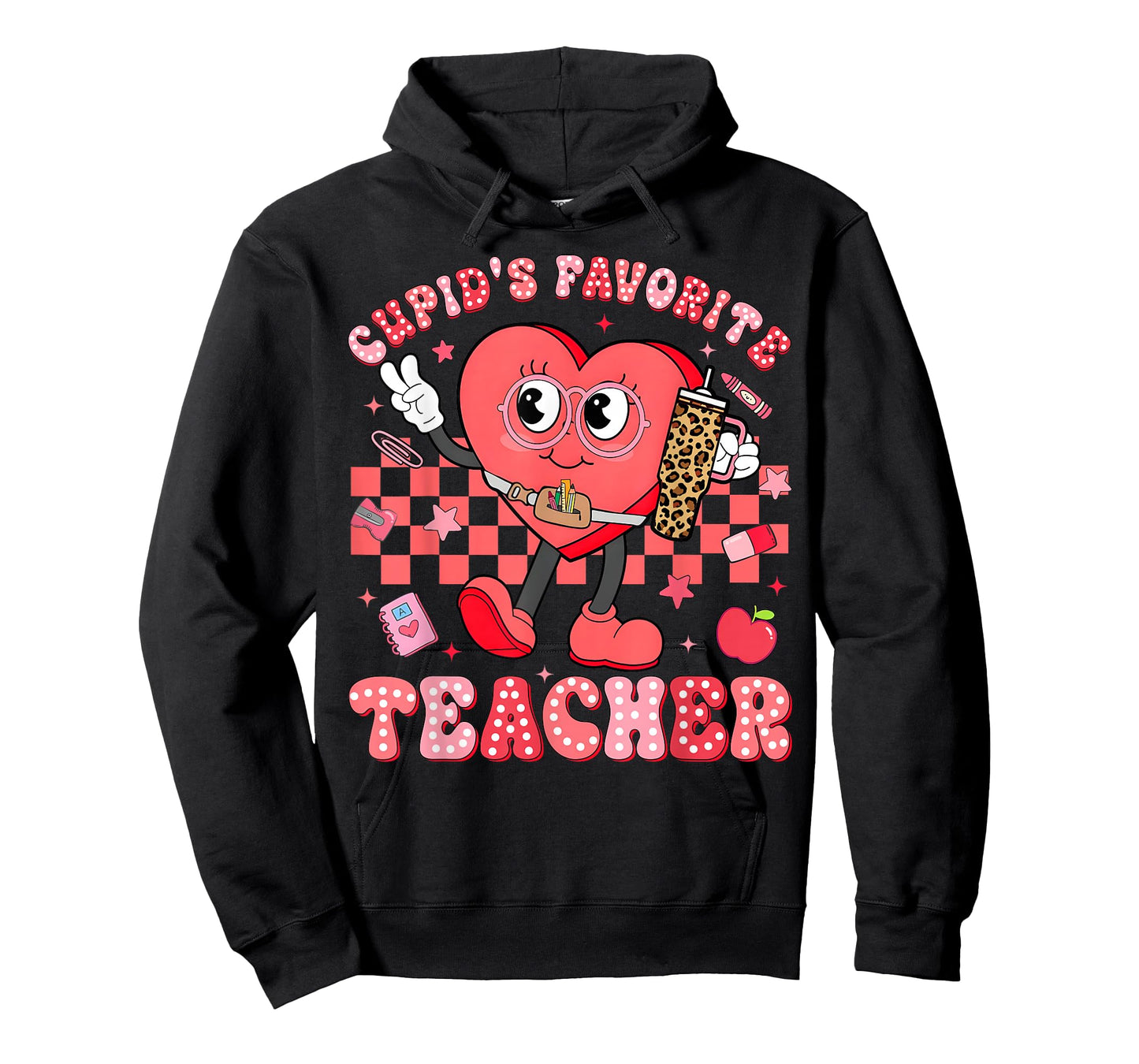 Cute Heart Valentine Cupid's Favorite Teacher Women Girl T-Shirt