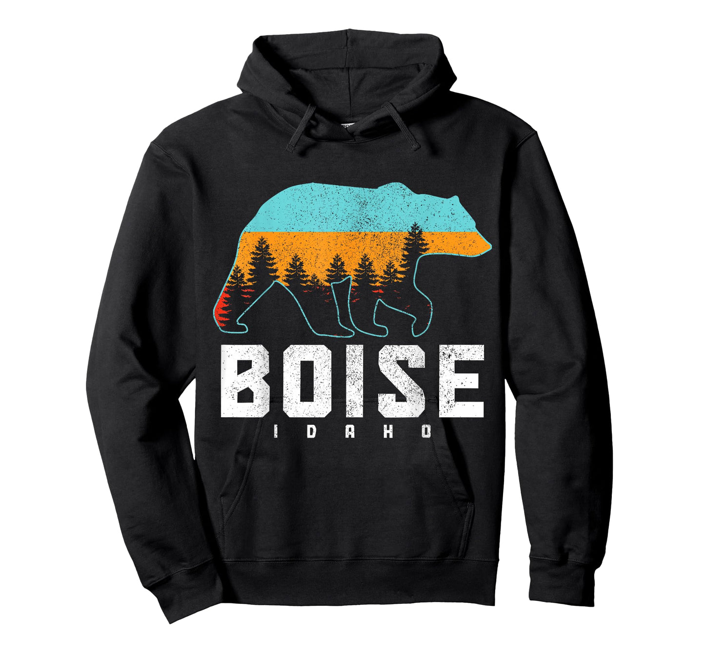 Boise Idaho Bear Pride Hiking Camping Vintage T-Shirt