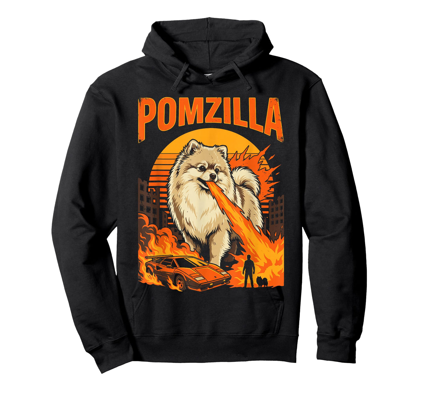 Funny Pomzilla Pom Pomeranian Dog Lover T T-Shirt