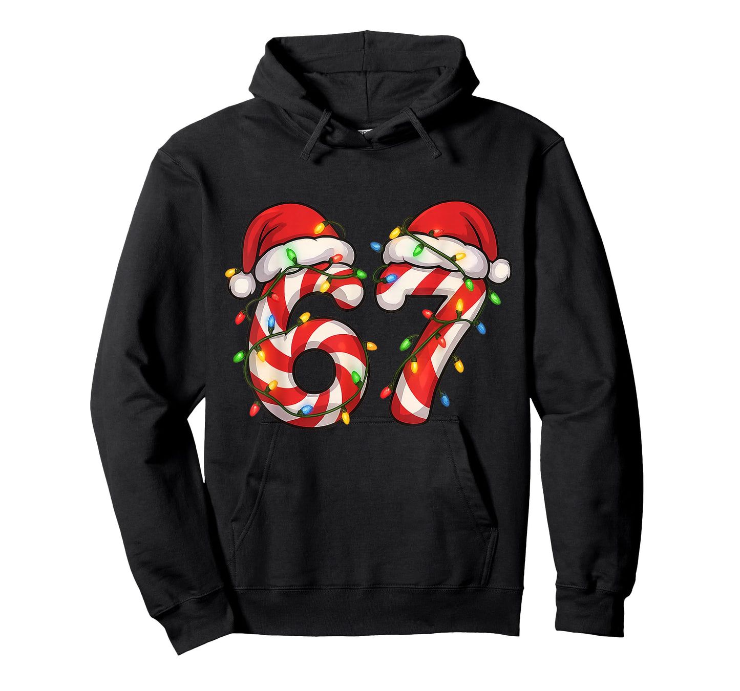 Christmas Candy Cane Santa Xmas 67 Candy Youth Women Men T-Shirt