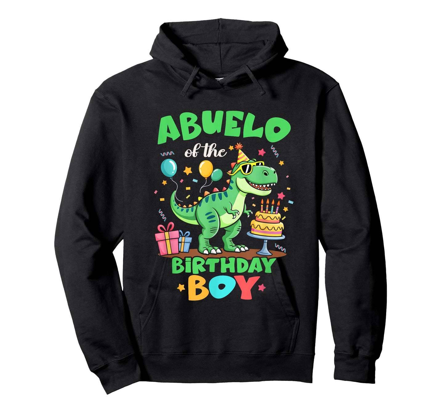 Abuelo of The Birthday Boy T Rex Dinosaur Family Party T-Shirt