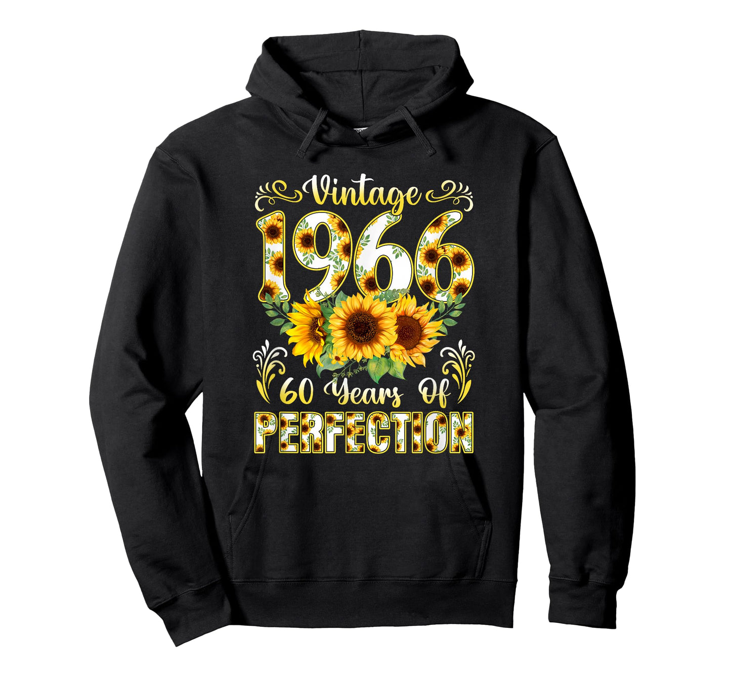 60 Year Old Vintage 1966 Sunflower 60th Birthday Girl Women T-Shirt