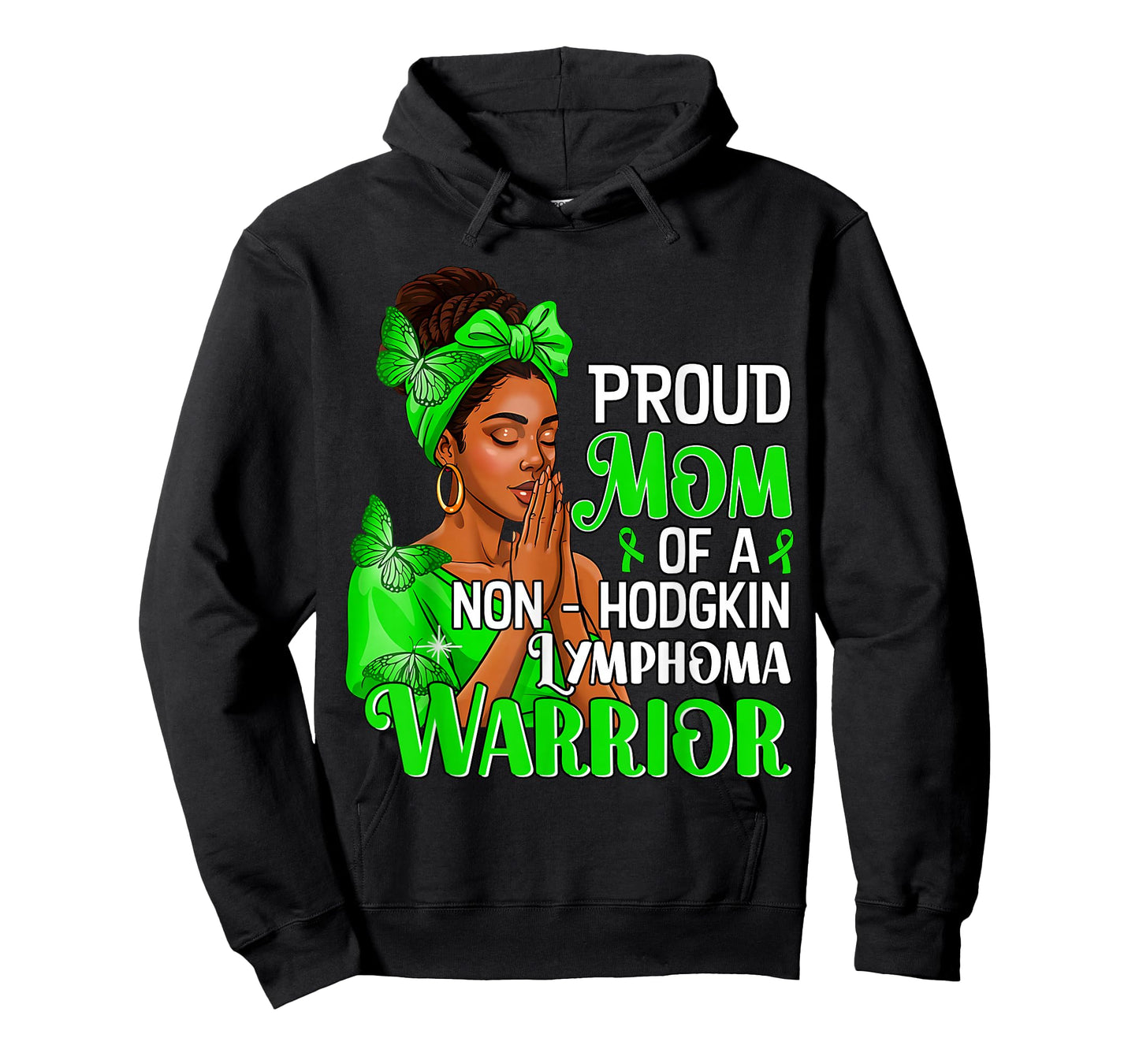 Proud Mom of A Non Hodgkin Lymphoma Warrior Cancer Awareness T-Shirt