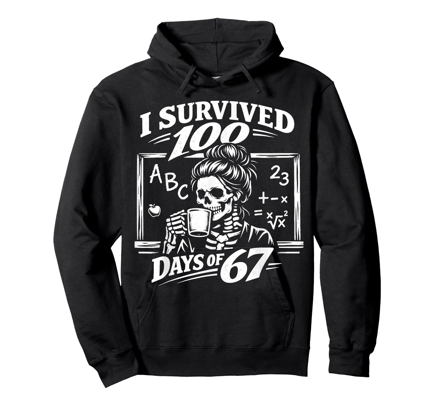 I Survived 100 Days of 6 7 Six Seven Meme Teacher T-Shirt