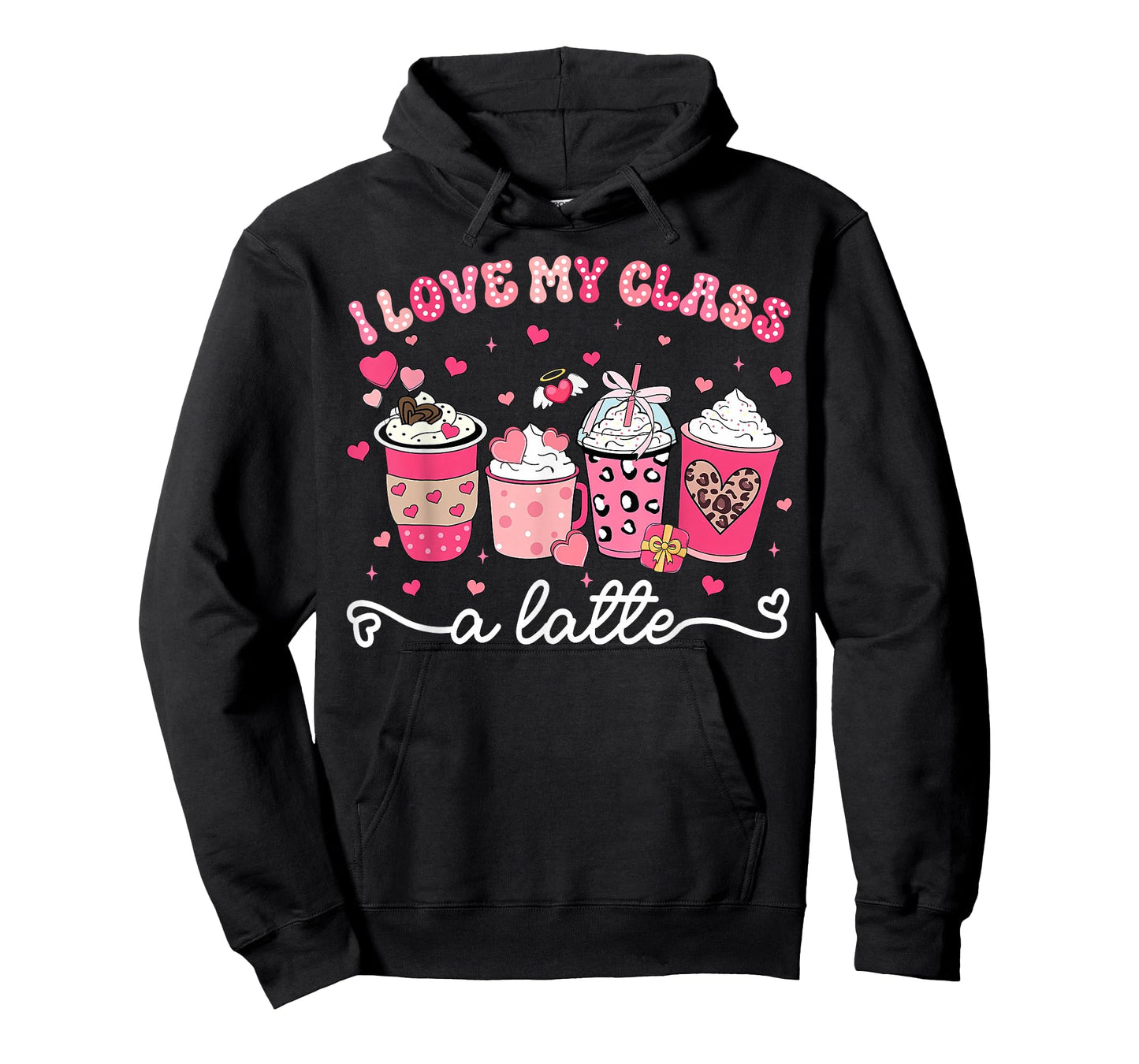 Valentine I Love My Class A Latte Coffee Women Girl Teachers T-Shirt