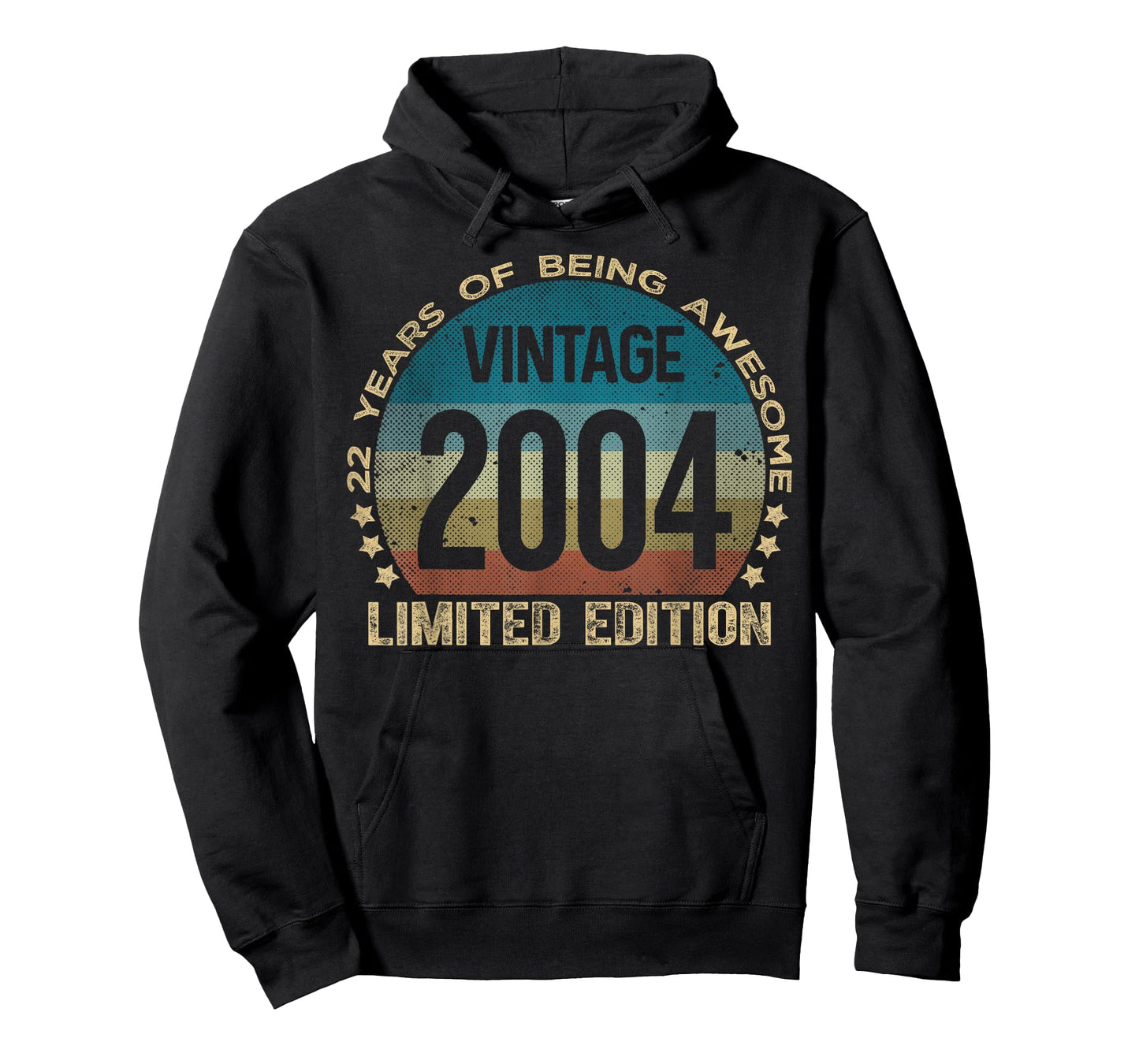 22 Year Old Gifts Vintage 2004 Limited Edition 22nd Birthday T-Shirt