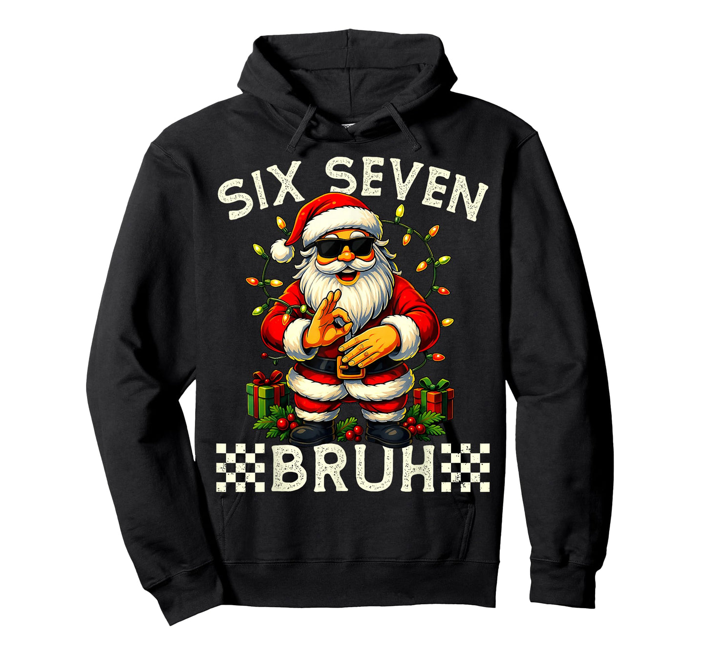 Funny Christmas Santa Claus 67 Meme Six Seven Bruh T-Shirt