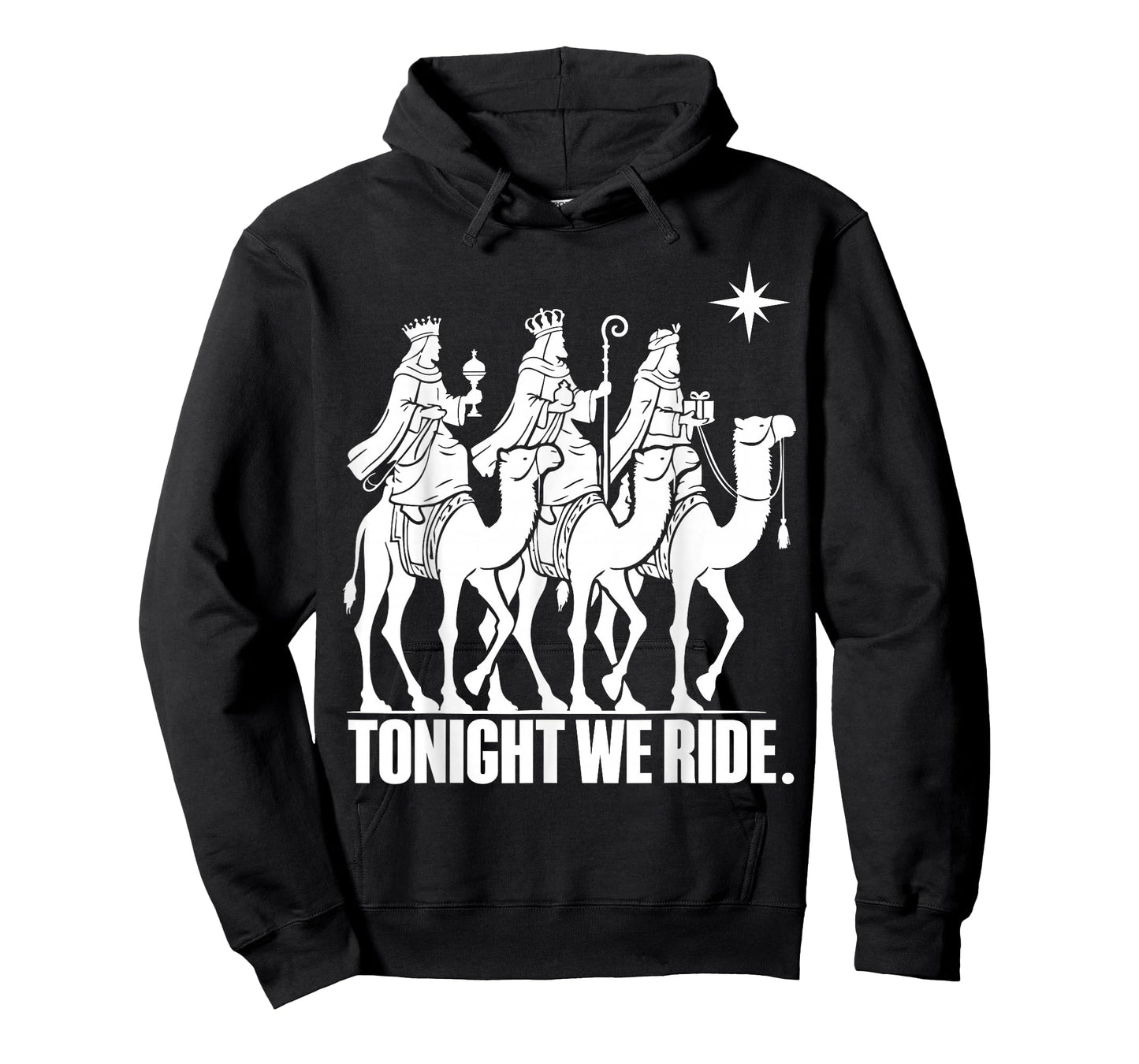 Three Wise Men Tonight We Ride Christmas Nativity T-Shirt