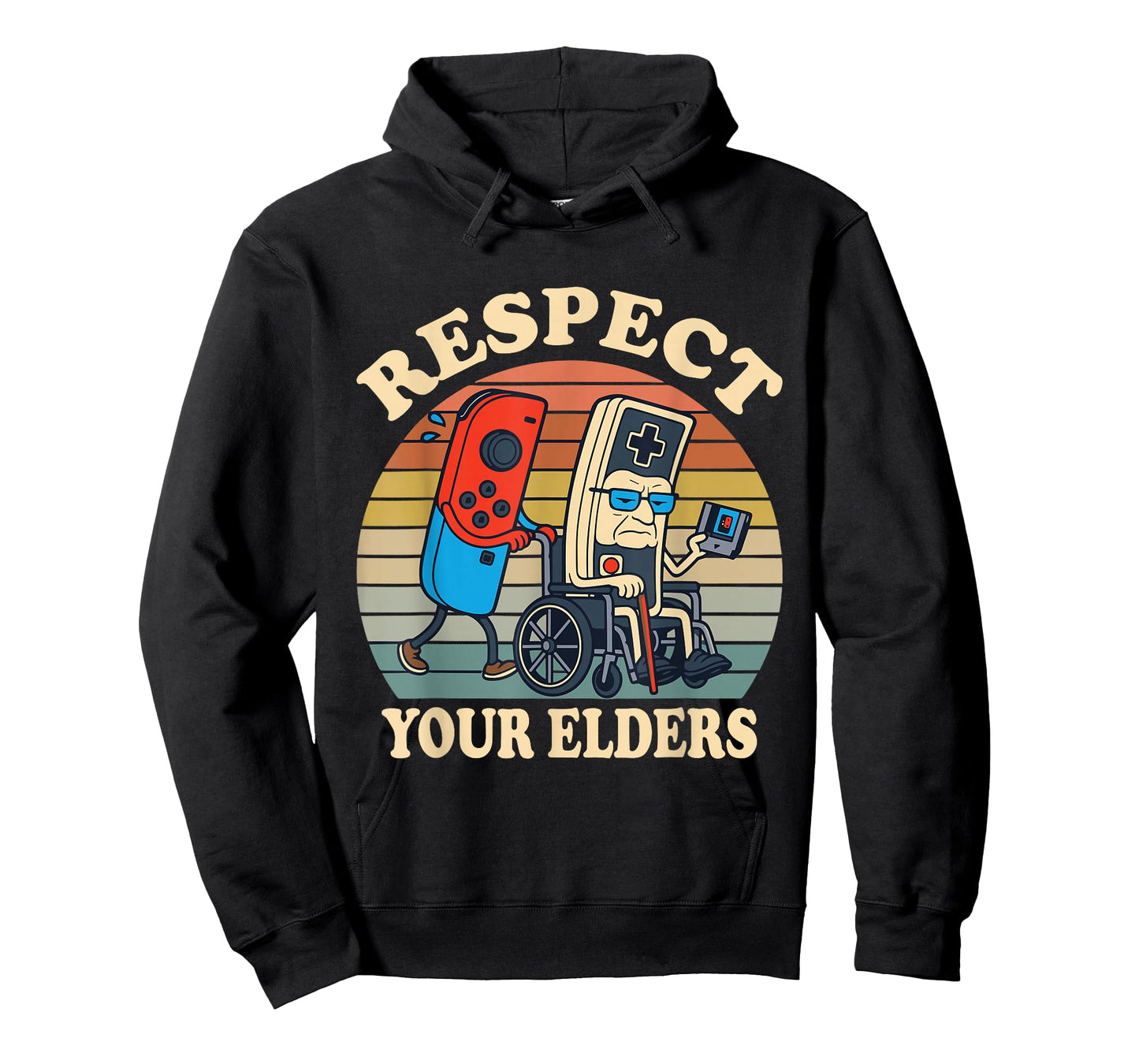 Respect Your Elders Retro Gaming Funny Controller 80s T-Shirt