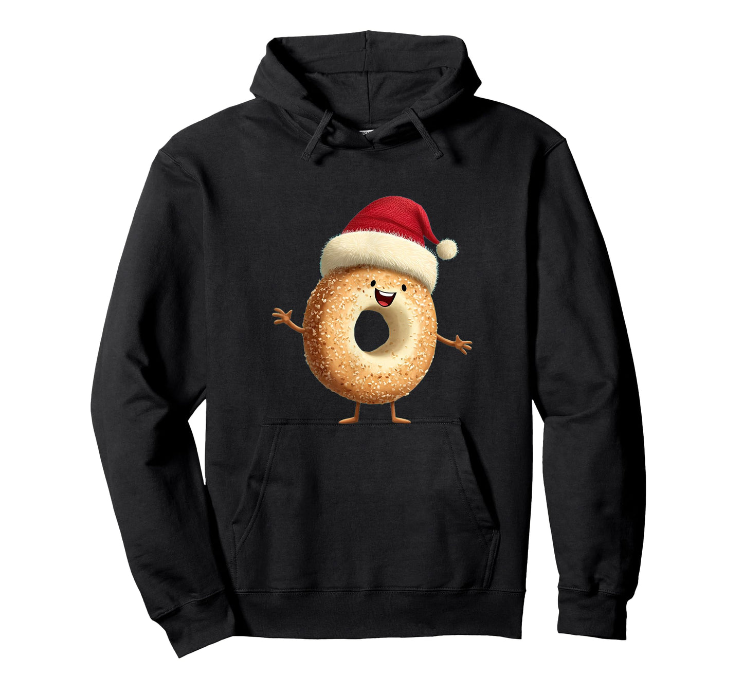 Smiling Christmas Bagel Snack T-Shirt
