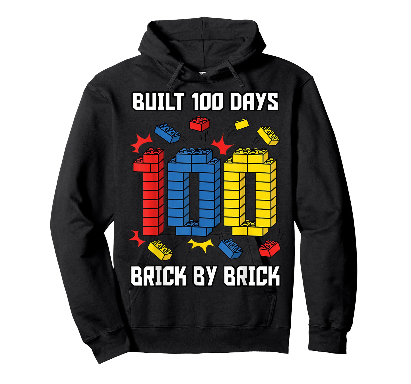 Built 100 Days Brick by Brick 100 Days of School T-Shirt
