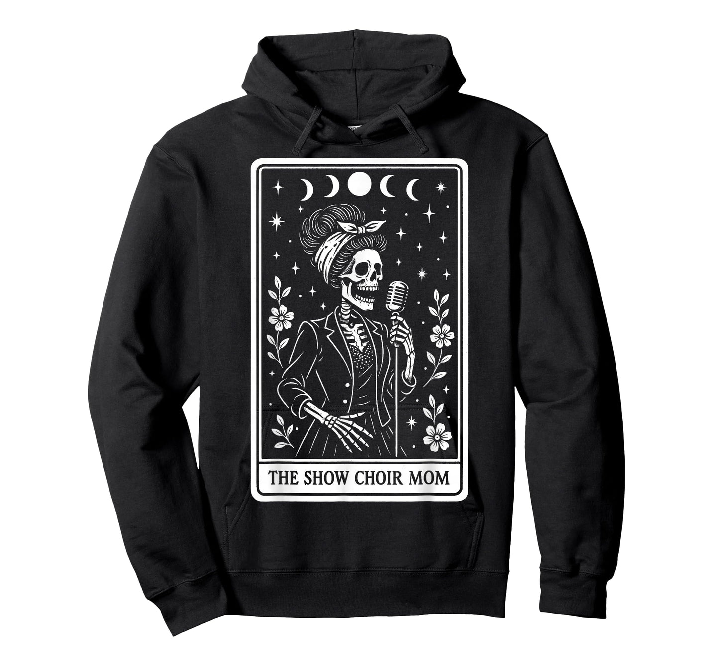The Show Choir Mom Mama Chorister Singing Skeleton Tarot T-Shirt