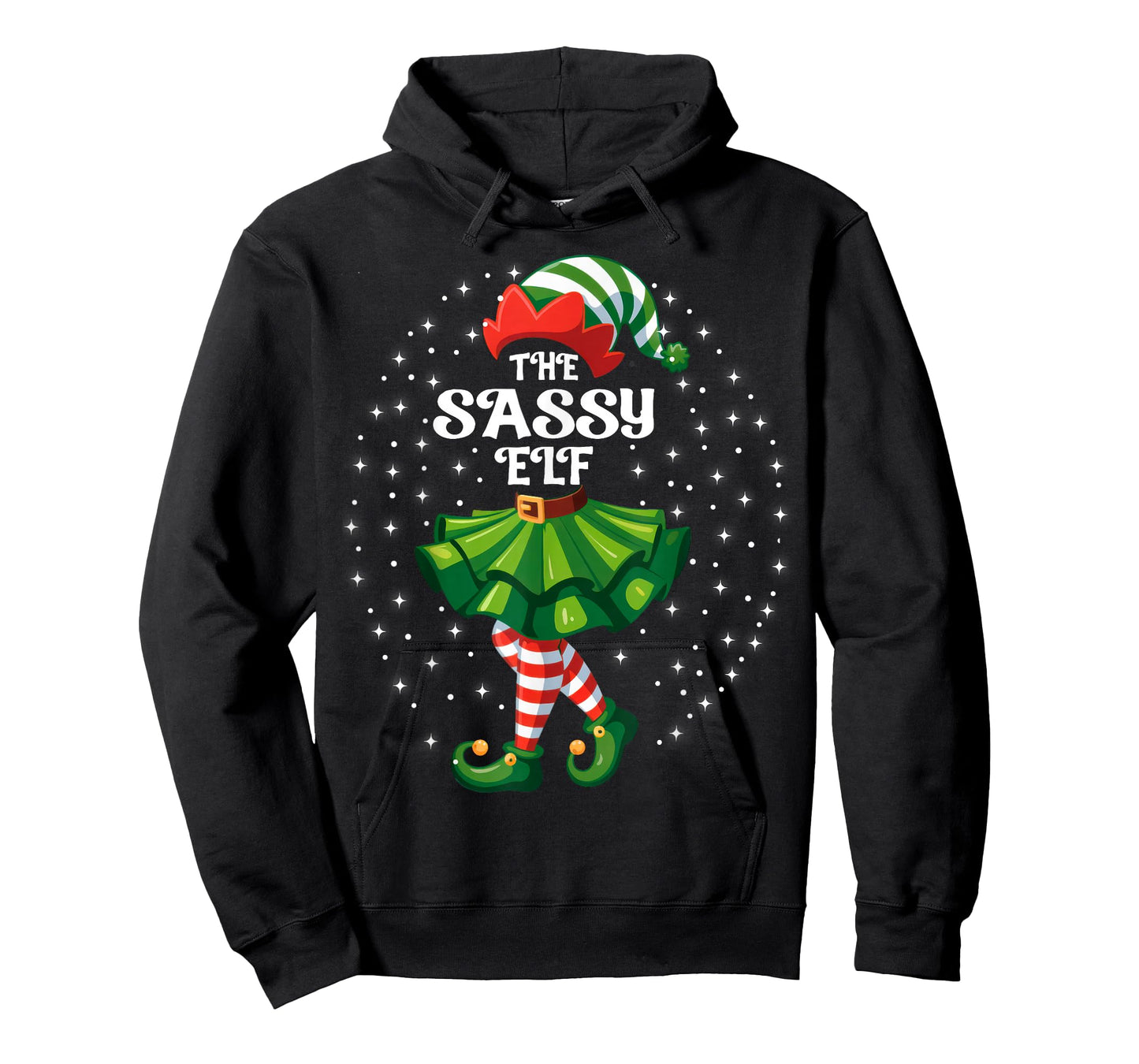 The Sassy Elf Xmas Family Matching Mom Women Girls T-Shirt