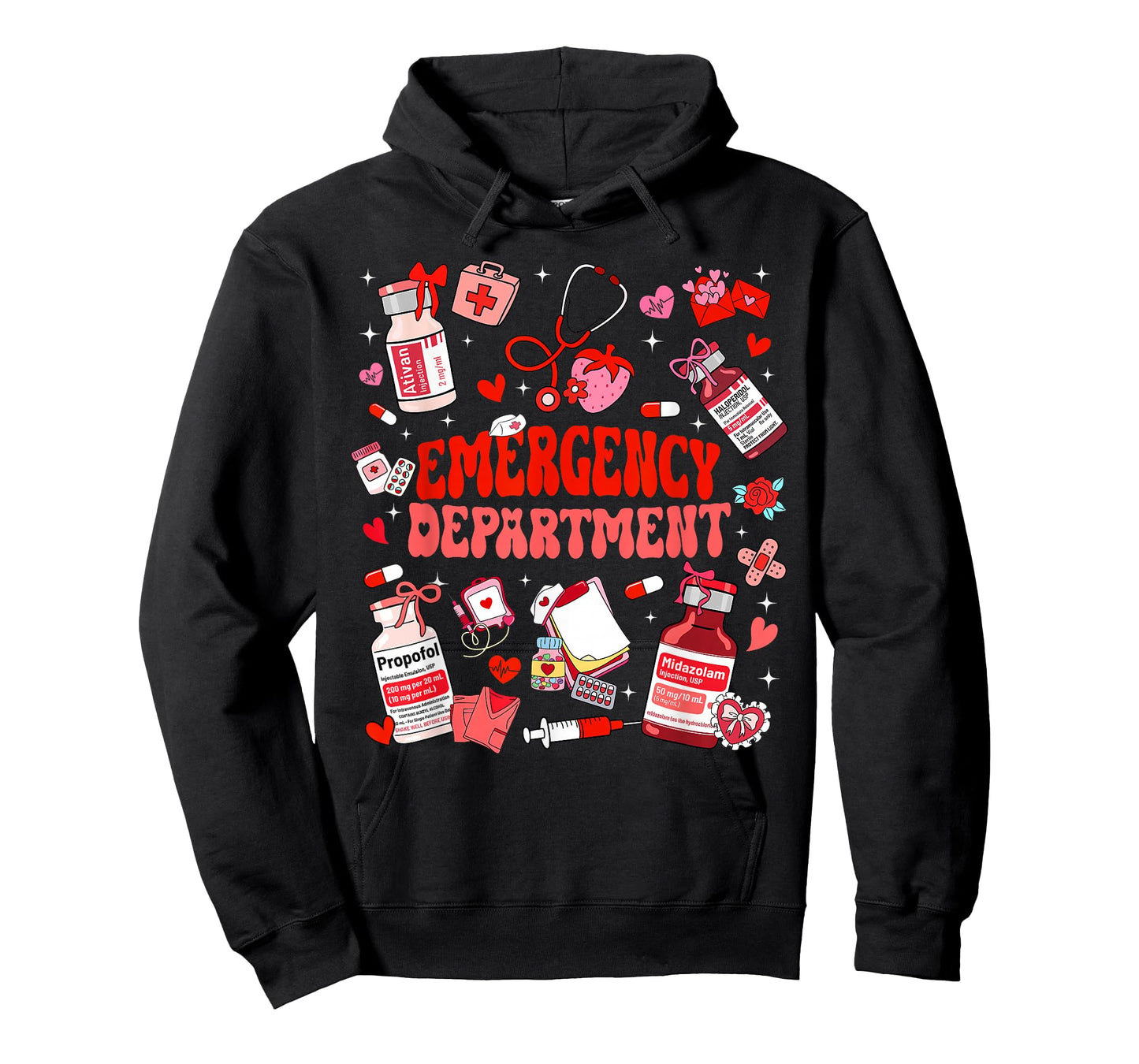 Valentine Nurse Emergency Department ER ED Nurse Women T-Shirt