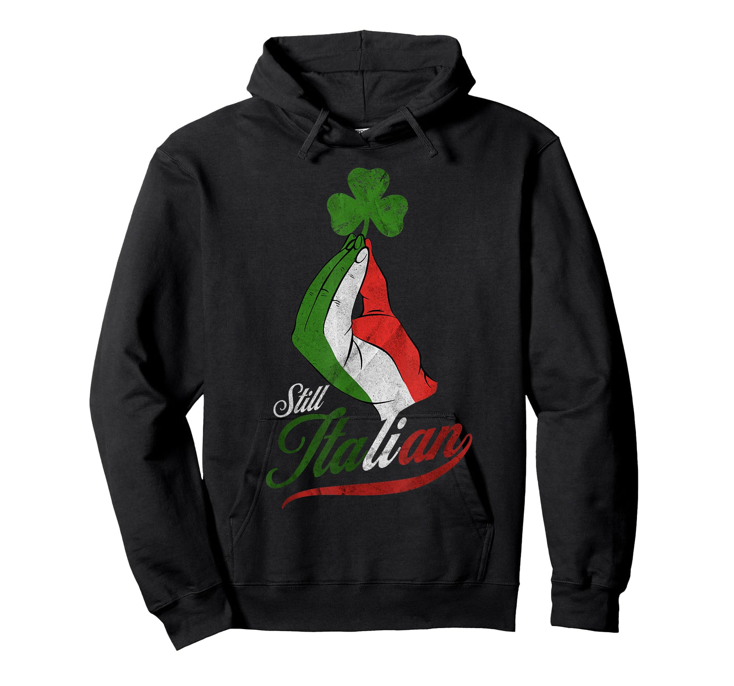 Funny Still Italian Shamrocks Hand Clover St Patricks Day T-Shirt