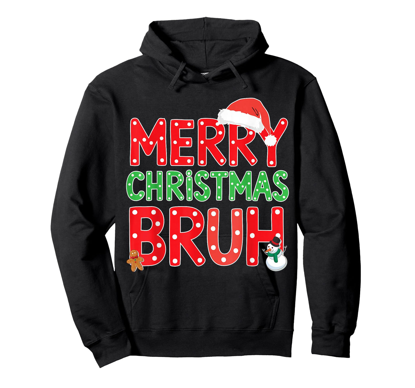 Merry Christmas Bruh Funny Santa Claus Retro Men Women Kids T-Shirt