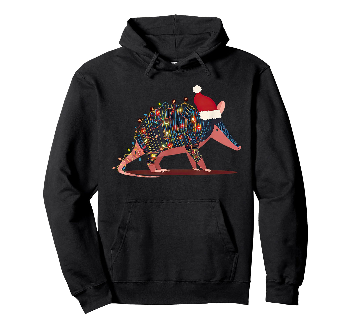 Funny Armadillo Christmas Graphics Animal Lights Lover T-Shirt