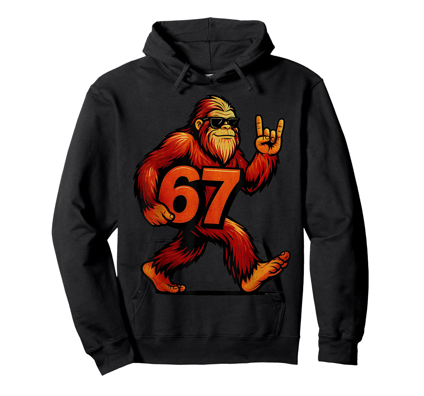 67 Funny Six Seven Gen Alpha Slang Bigfoot T-Shirt