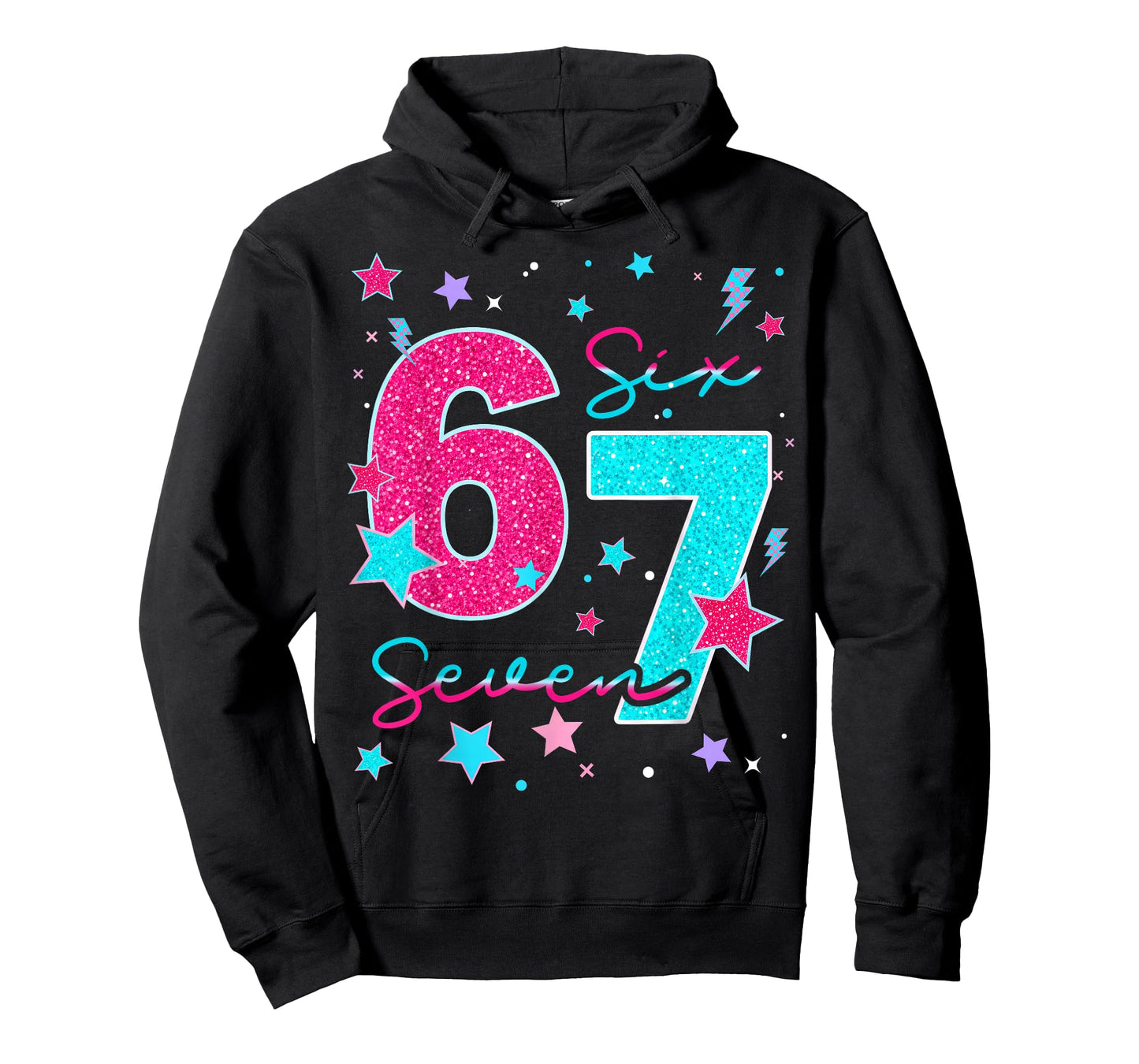 67 Six Seven Meme Funny Gen Alpha Slang for Boys Girls Kids T-Shirt