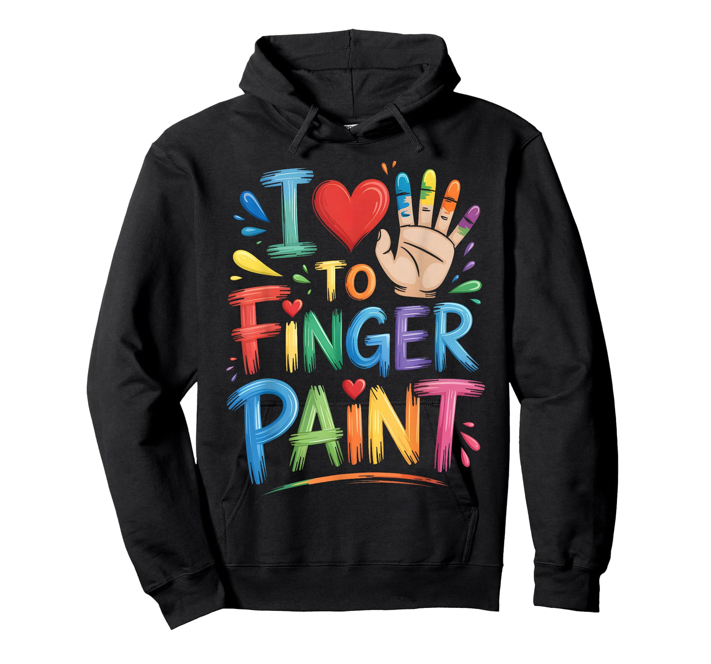 I Love to Finger Paint Couples Art Teacher Finger Painting T-Shirt