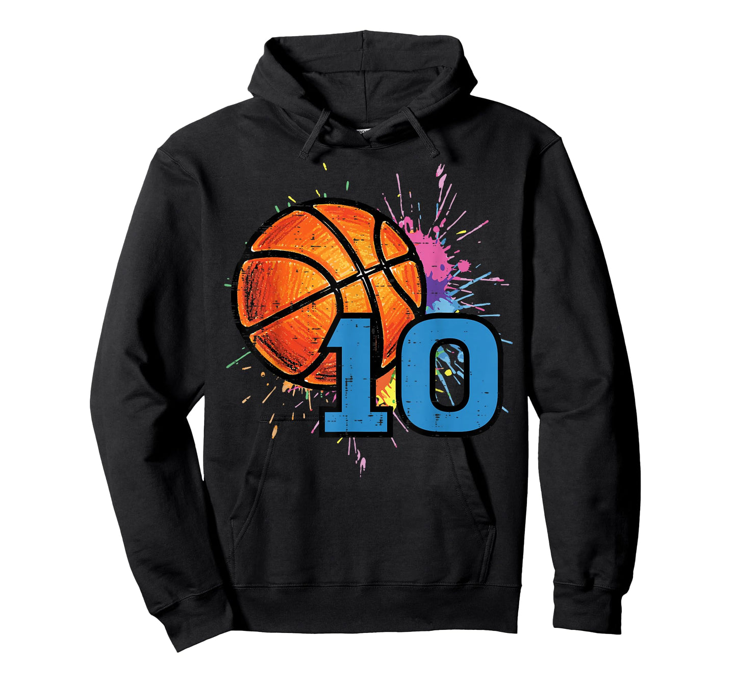 10th Birthday Basketball 10 Year Old Bday Player Boys Kids T-Shirt