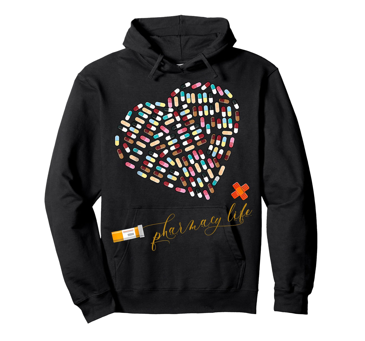 Pharmacy Life Pharmacist Heart Valentines Day PharmD Nurse T-Shirt