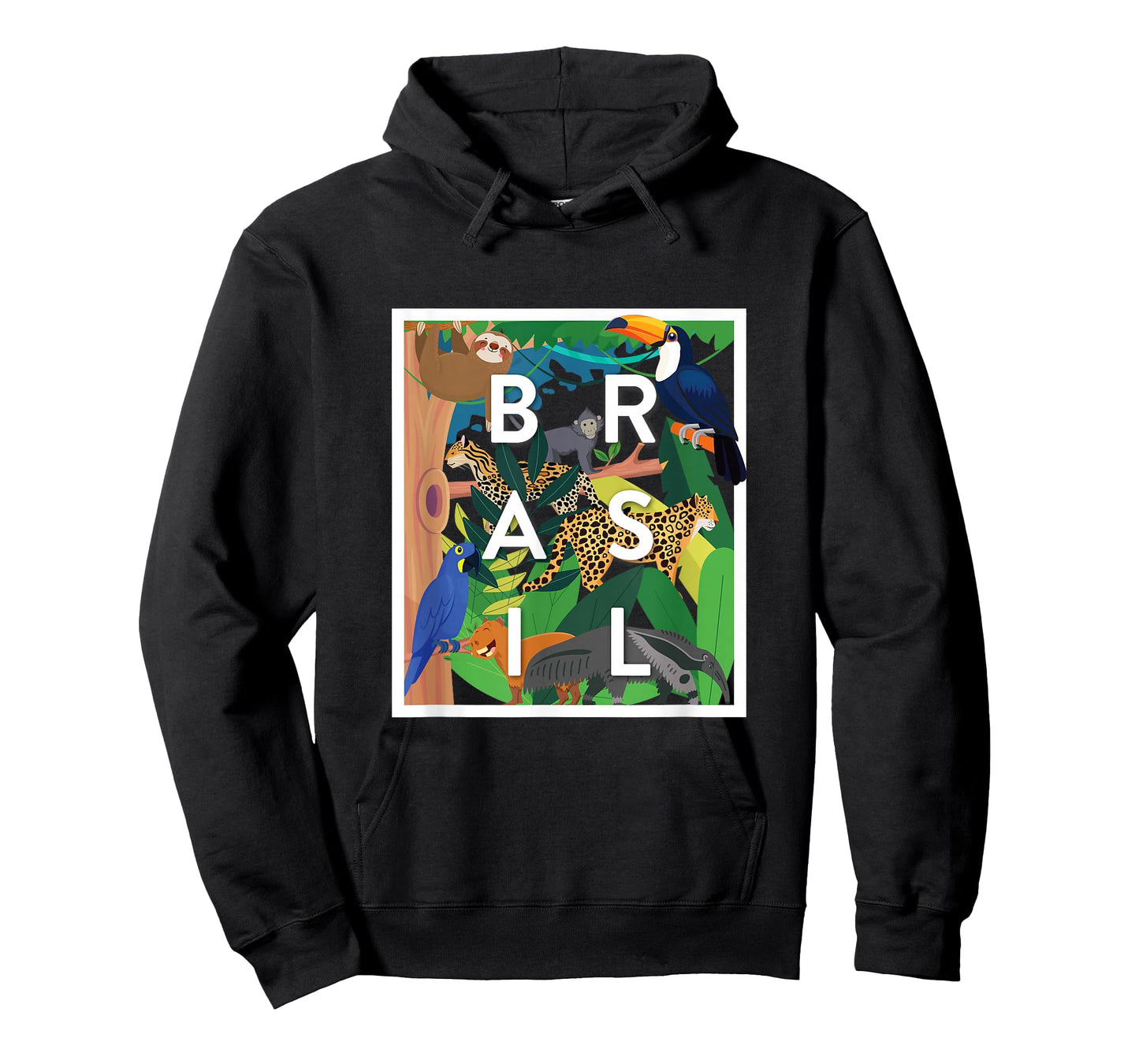 Brasil Jungle Animals Word Art - Brazil Souvenir T-Shirt