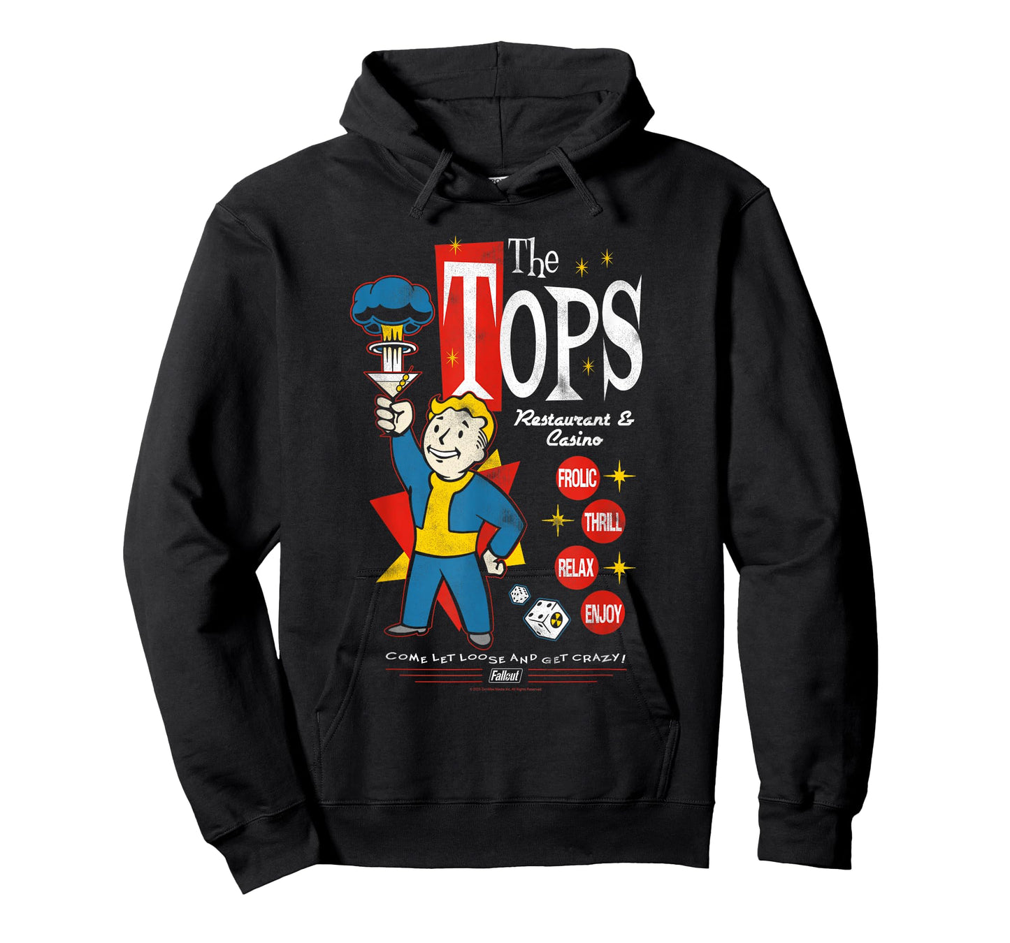 Fallout The Tops Casino New Vegas Retro Video Game T-Shirt